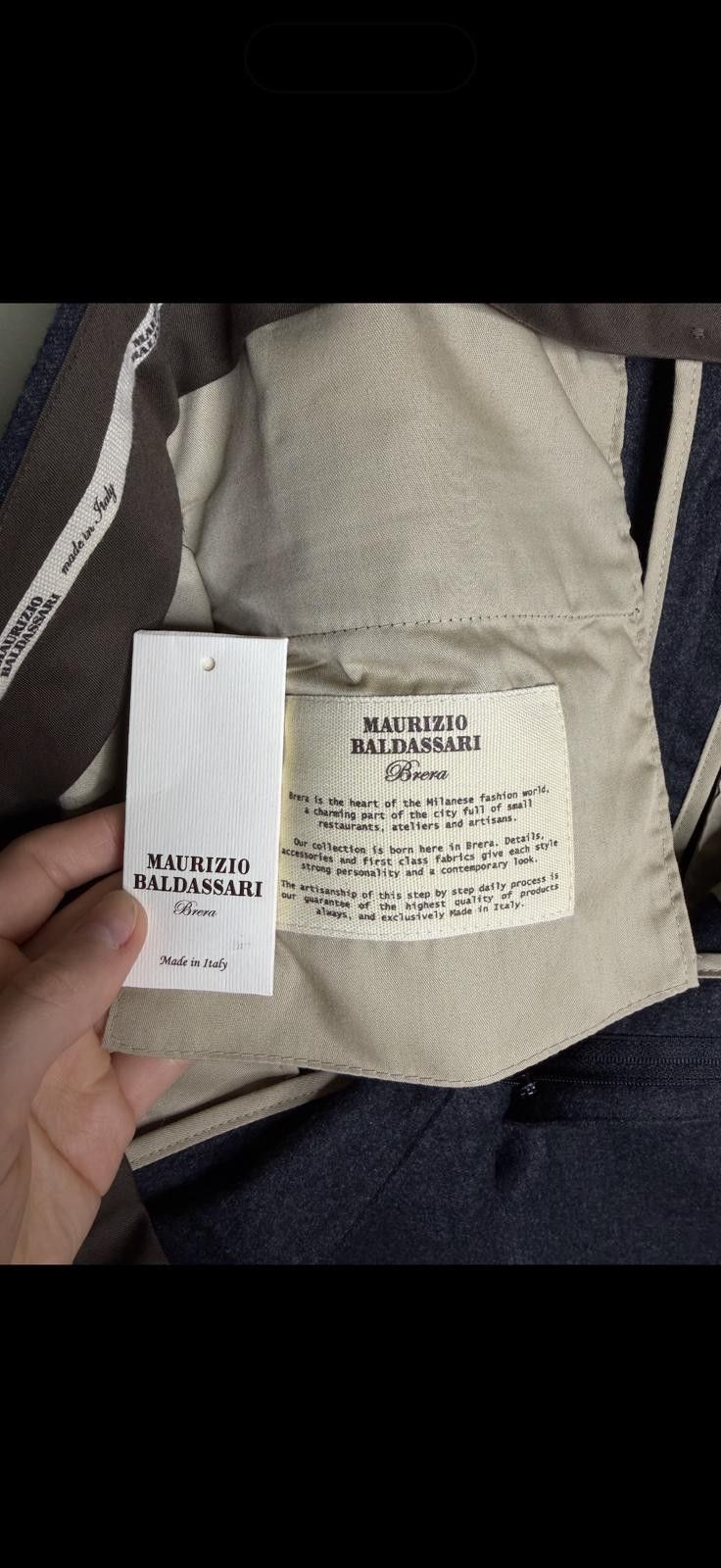 Maurizio Baldassari Maurizio Baldassari Brera Wool Cargo Trousers Grey 52 Size US 33 - 6 Thumbnail