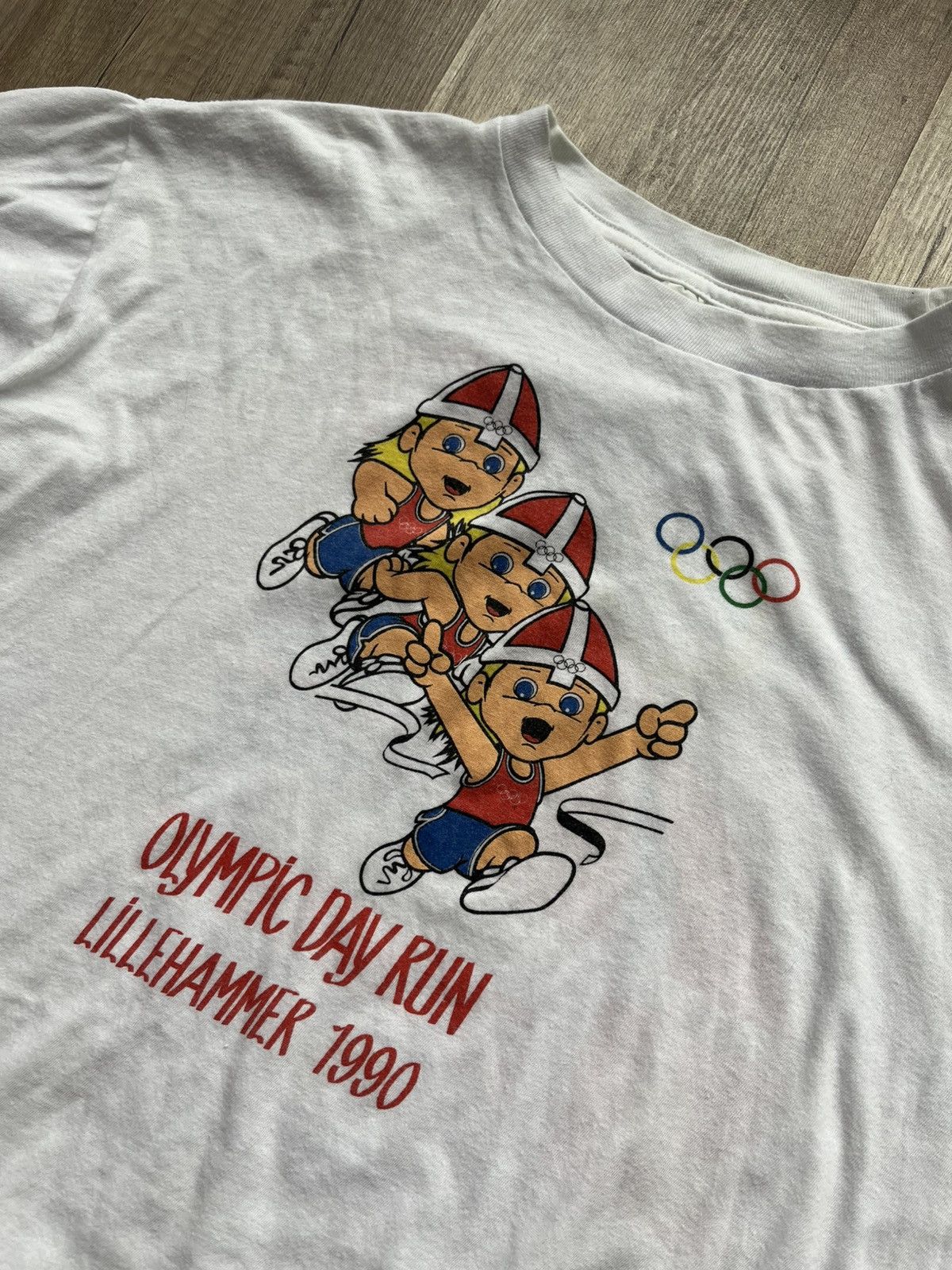 USA Olympics × Vintage Olympic Run Day Lillehammer 1990 Vintage Rare T-Shirt Size L Size US L / EU 52-54 / 3 - 4 Thumbnail