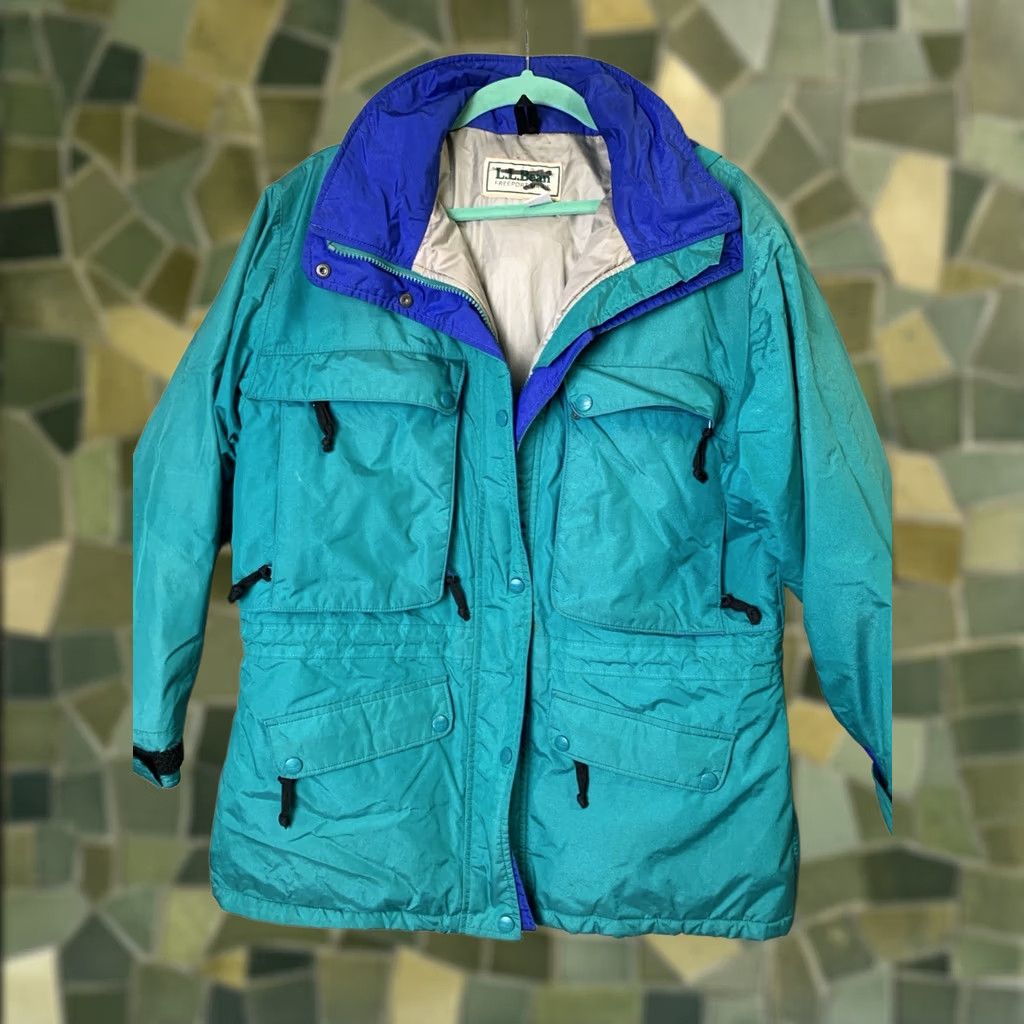 Vintage Vintage LL Bean Jacket Women Size Large Green Goretex Thinsulate Hooded Size L / US 10 / IT 46 - 1 Thumbnail