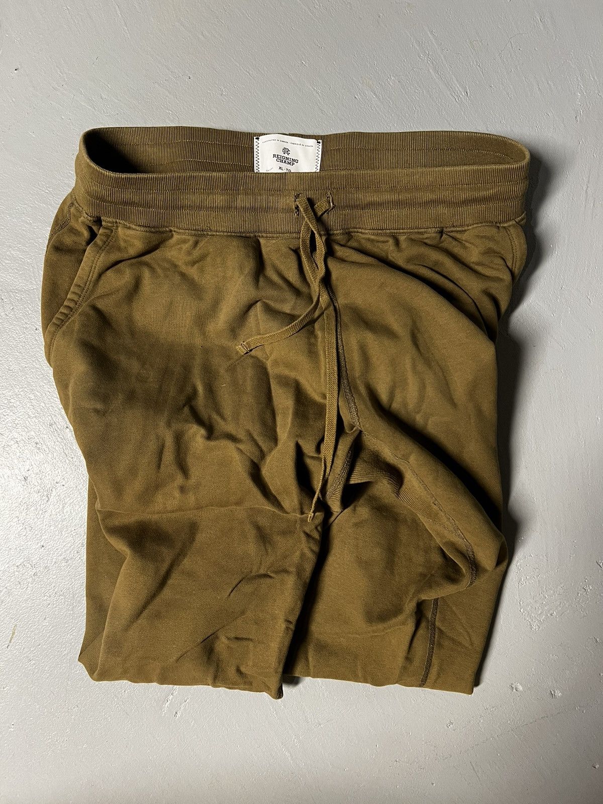 Reigning Champ Reigning Champ Green/Brown Sweats XL Elastic Cuff Size US 36 / EU 52 - 1 Preview