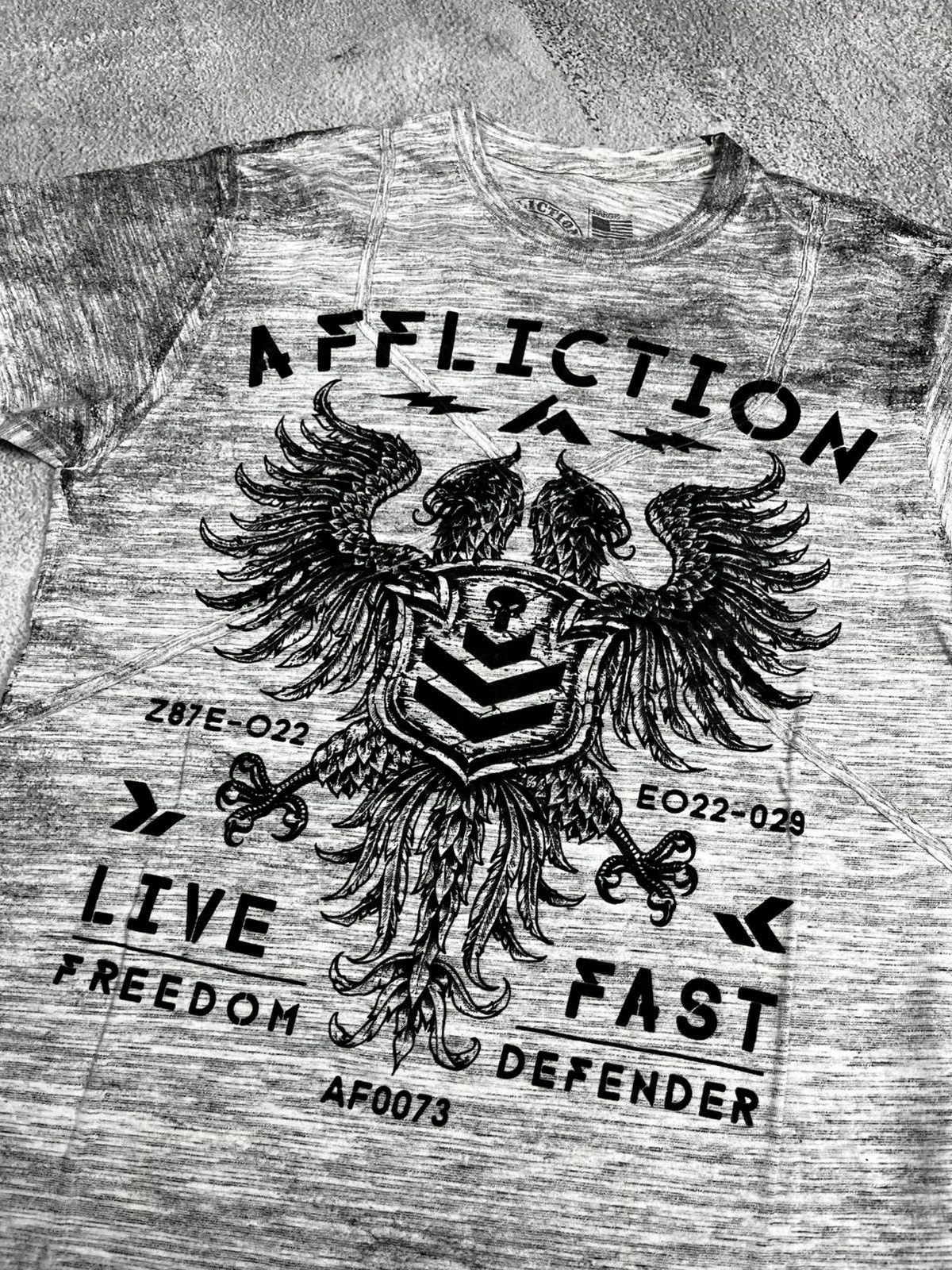 Vintage Affliction T Shirt Mens Large Graphic Skull Biker Eagle Size US L / EU 52-54 / 3 - 4 Thumbnail