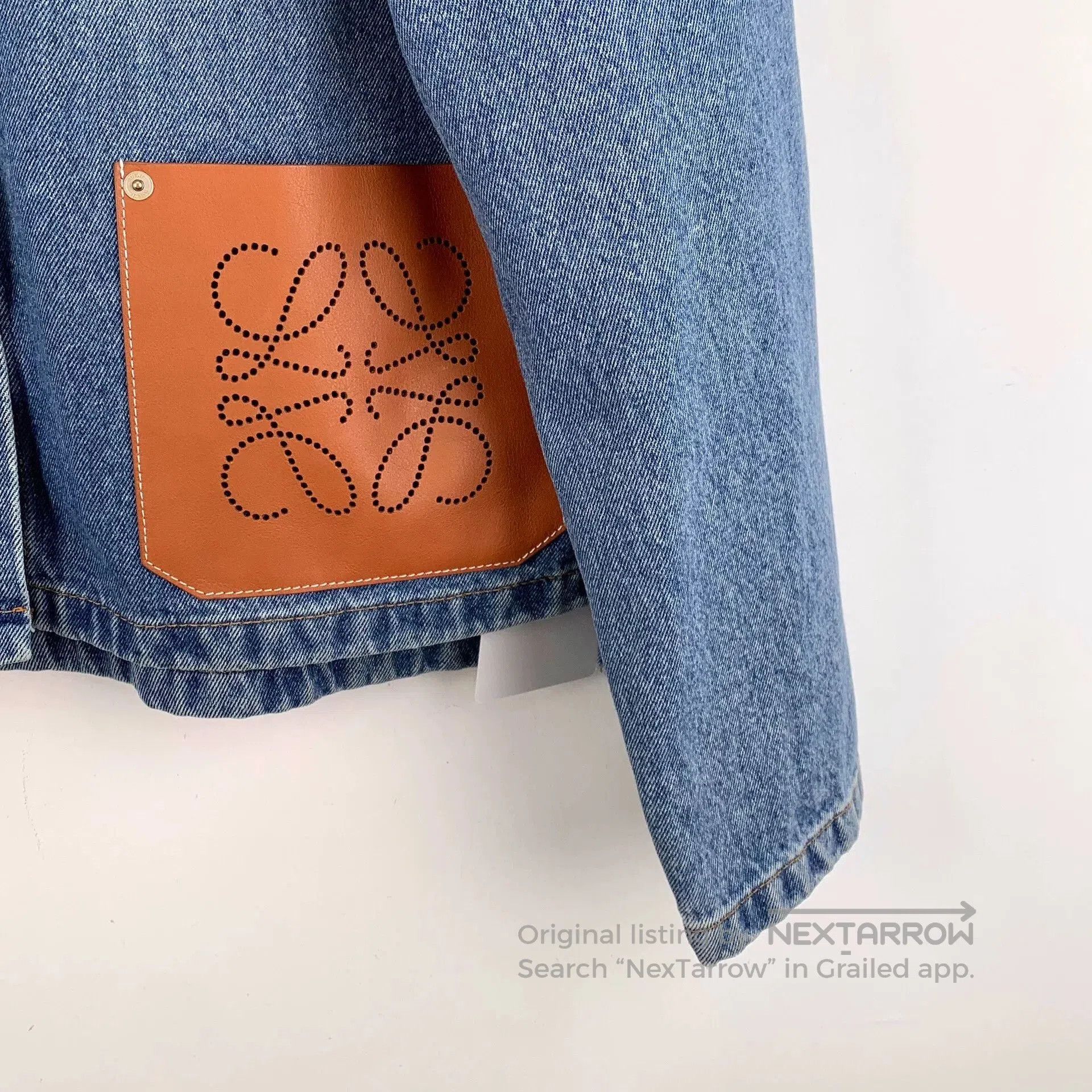 Loewe Loewe Blue Logo Denim Jacket. Size XXS / US 00 / IT 34 - 4 Thumbnail