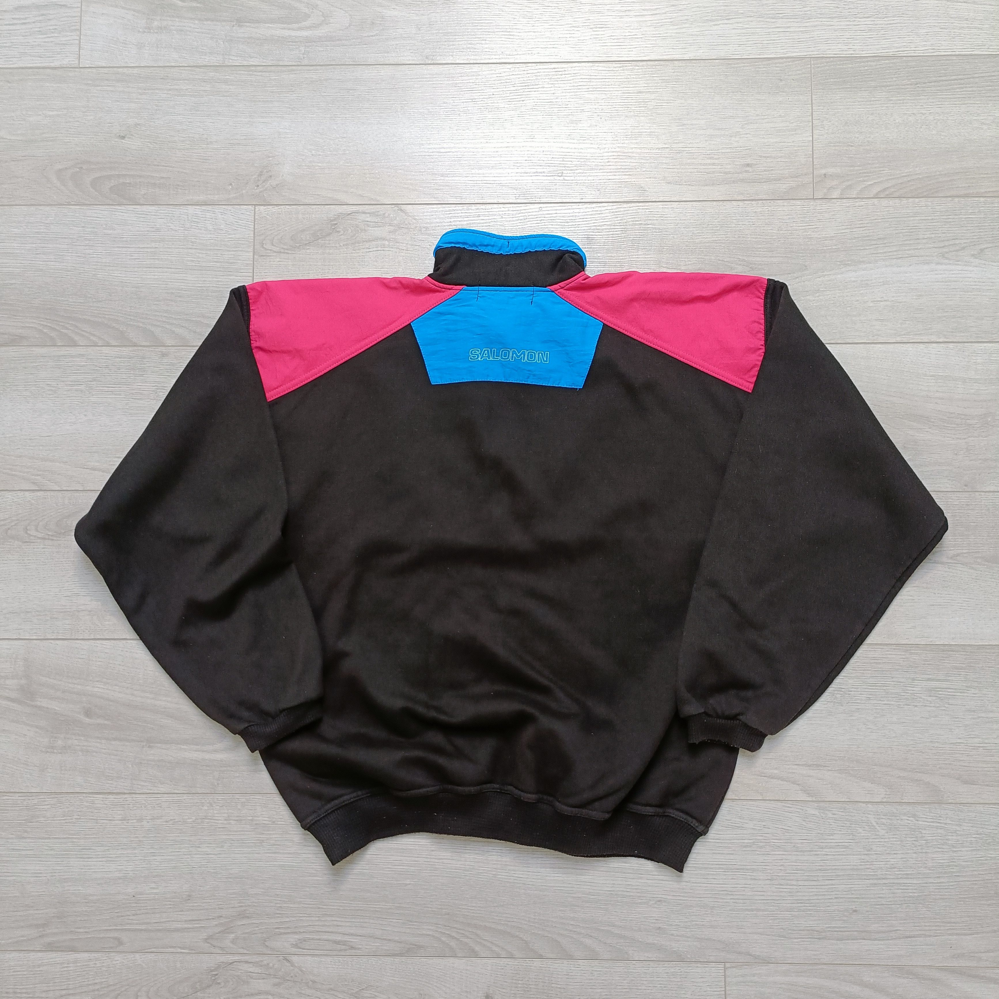 Salomon × Vintage Men's 1/2 Zip Cotton Sweatshirt ! Size US S / EU 44-46 / 1 - 2 Thumbnail