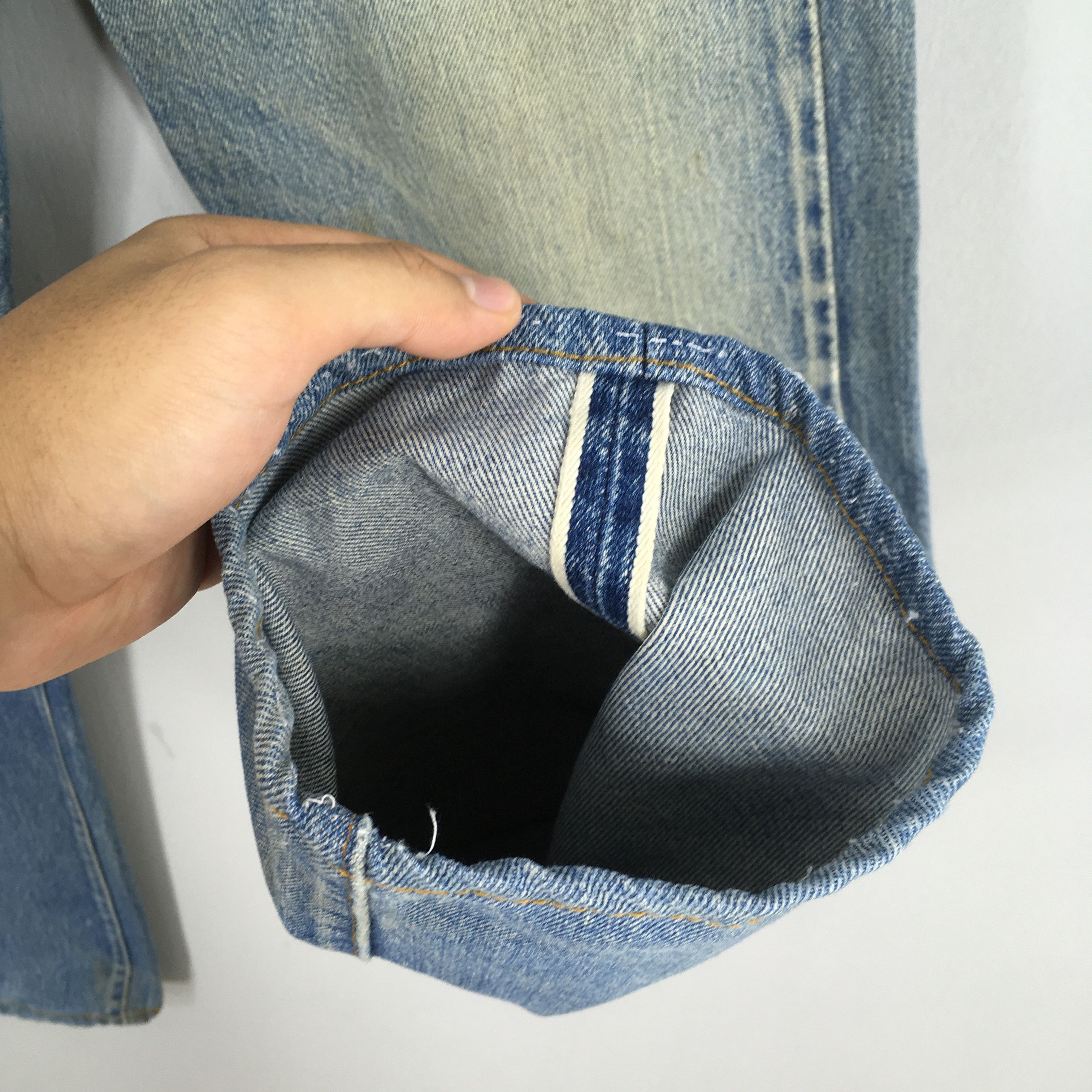 Levi's Size 31x28.5 Vintage 70s Levi's 501 Selvedge Jeans S1254 Size US 31 - 5 Thumbnail