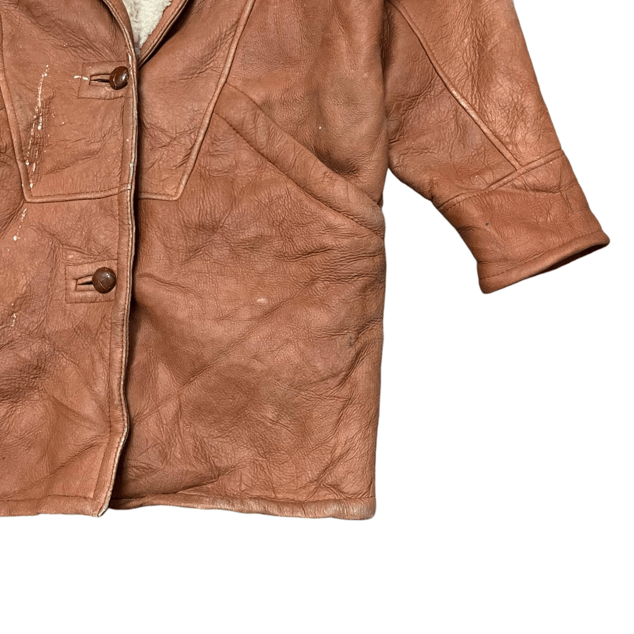 Leather Vintage Hugo Bugati Milano Shearling Leather Jacket Size US M / EU 48-50 / 2 - 4 Thumbnail