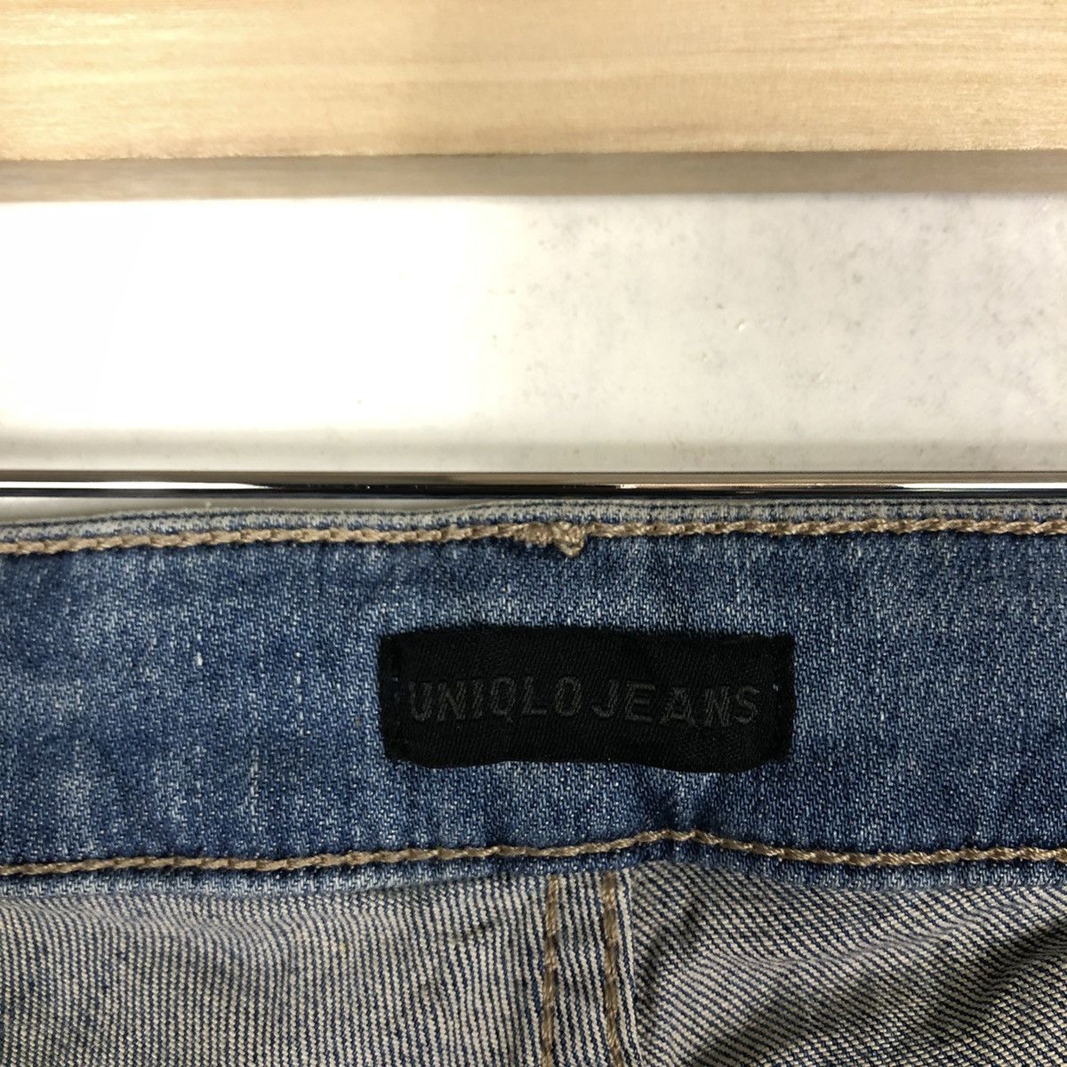 Japanese Brand 🔥PUNK DESIGN DISTRESSED DENIM UNIQLO JEANS JAPAN MADE Size US 28 / EU 44 - 13 Thumbnail
