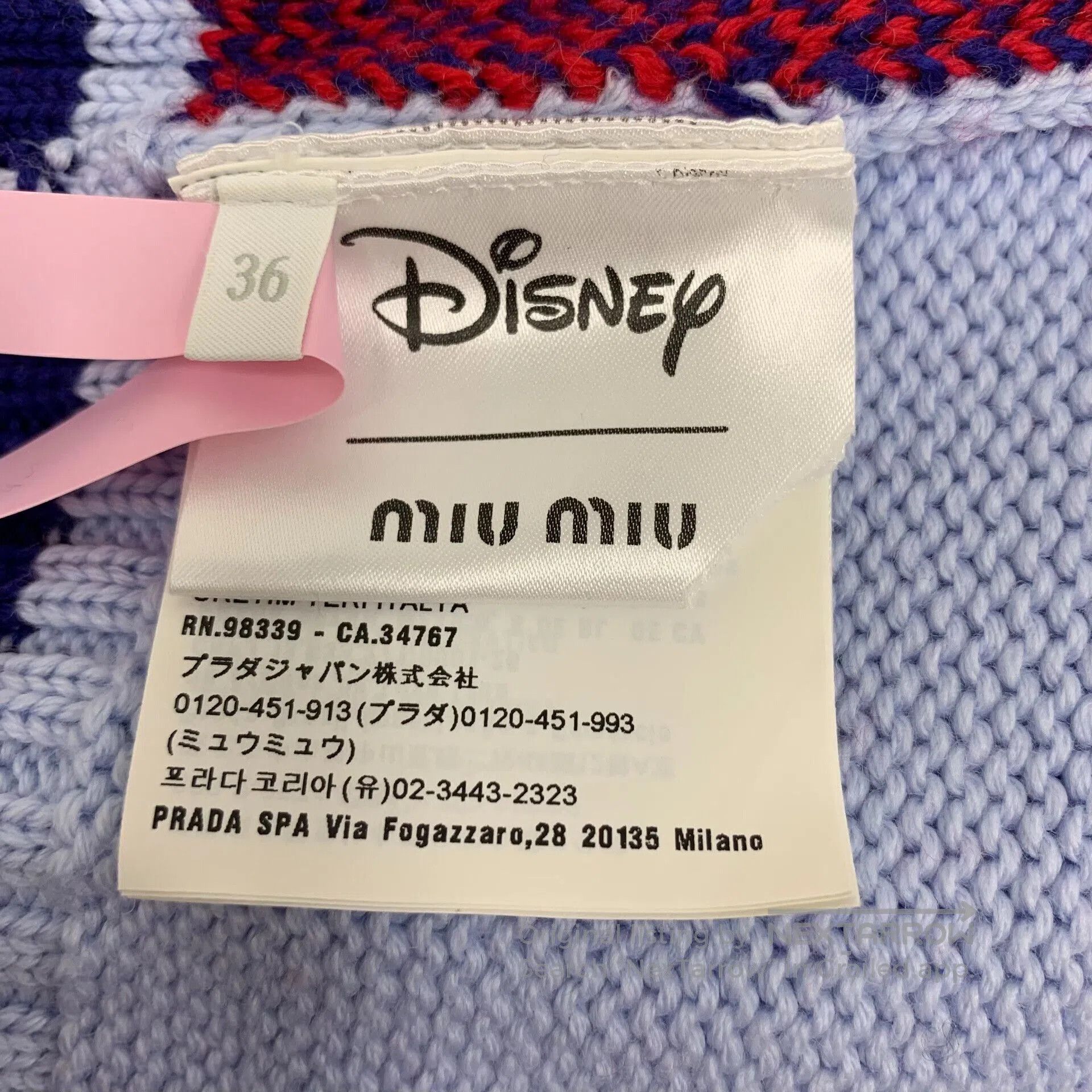 MiuMiu Disney Mickey Mouse Wool Sweater.