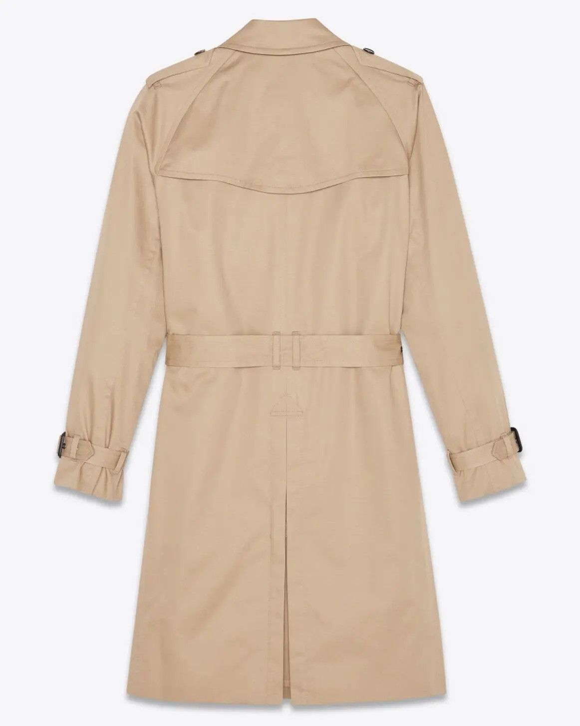 Saint Laurent Paris o1loc1c0225 337872 Trench Coat in Gabardine in Beige Size US XS / EU 42 / 0 - 3 Thumbnail
