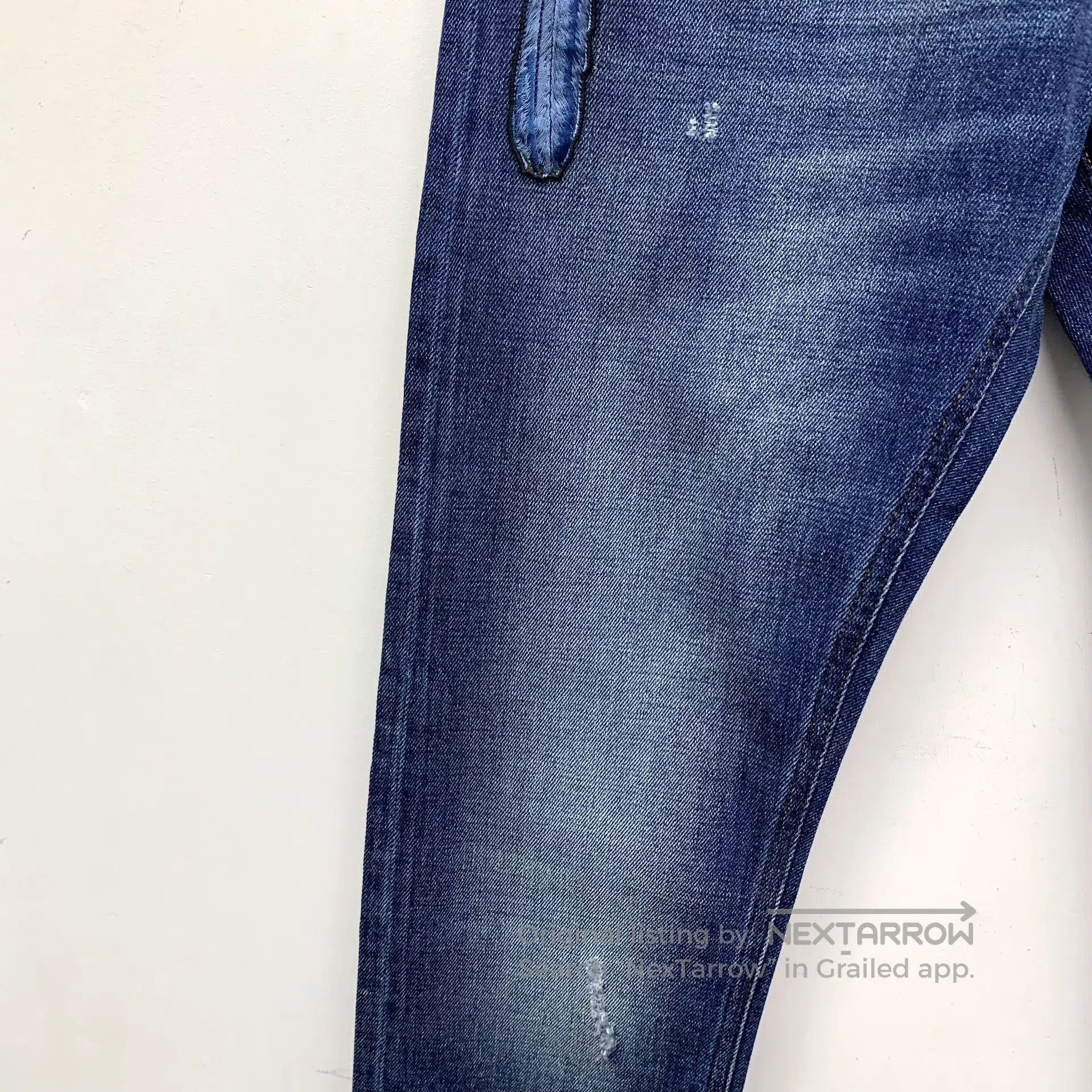 Dolce & Gabbana Dolce Gabbana Dark Blue Washed Destroyed Design Cotton Cas Size US 28 / EU 44 - 4 Thumbnail