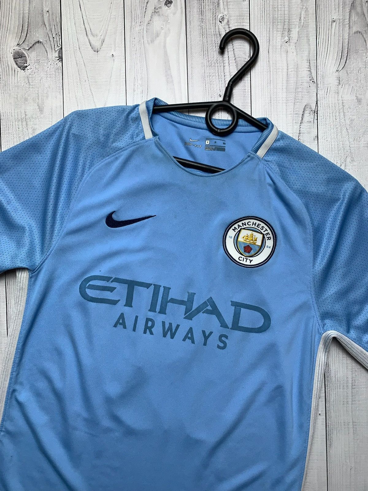 Nike × Vintage Vintage Nike Manchester City soccer jersey 19 Sane rare Size US S / EU 44-46 / 1 - 3 Thumbnail
