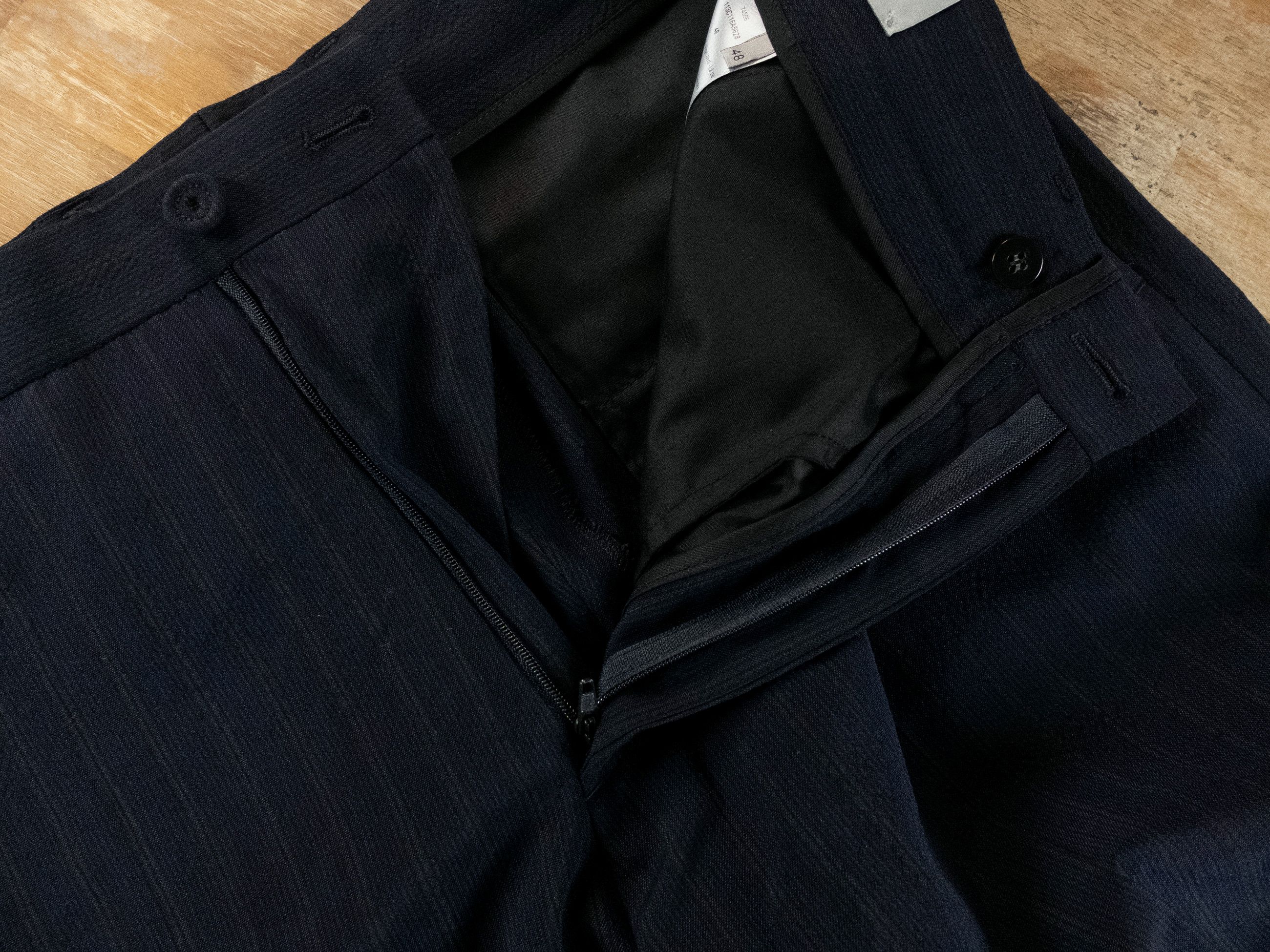 Dior DIOR navy blue striped wool dress pants trousers 32 / 48 Size US 32 / EU 48 - 5 Thumbnail