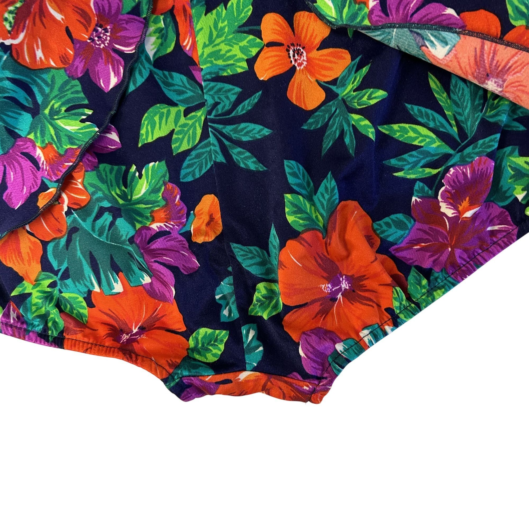 Other Vtg Maxine of Hollywood Bright VIBRANT FLORAL Tiere Swimsuit Size L / US 10 / IT 46 - 15 Thumbnail