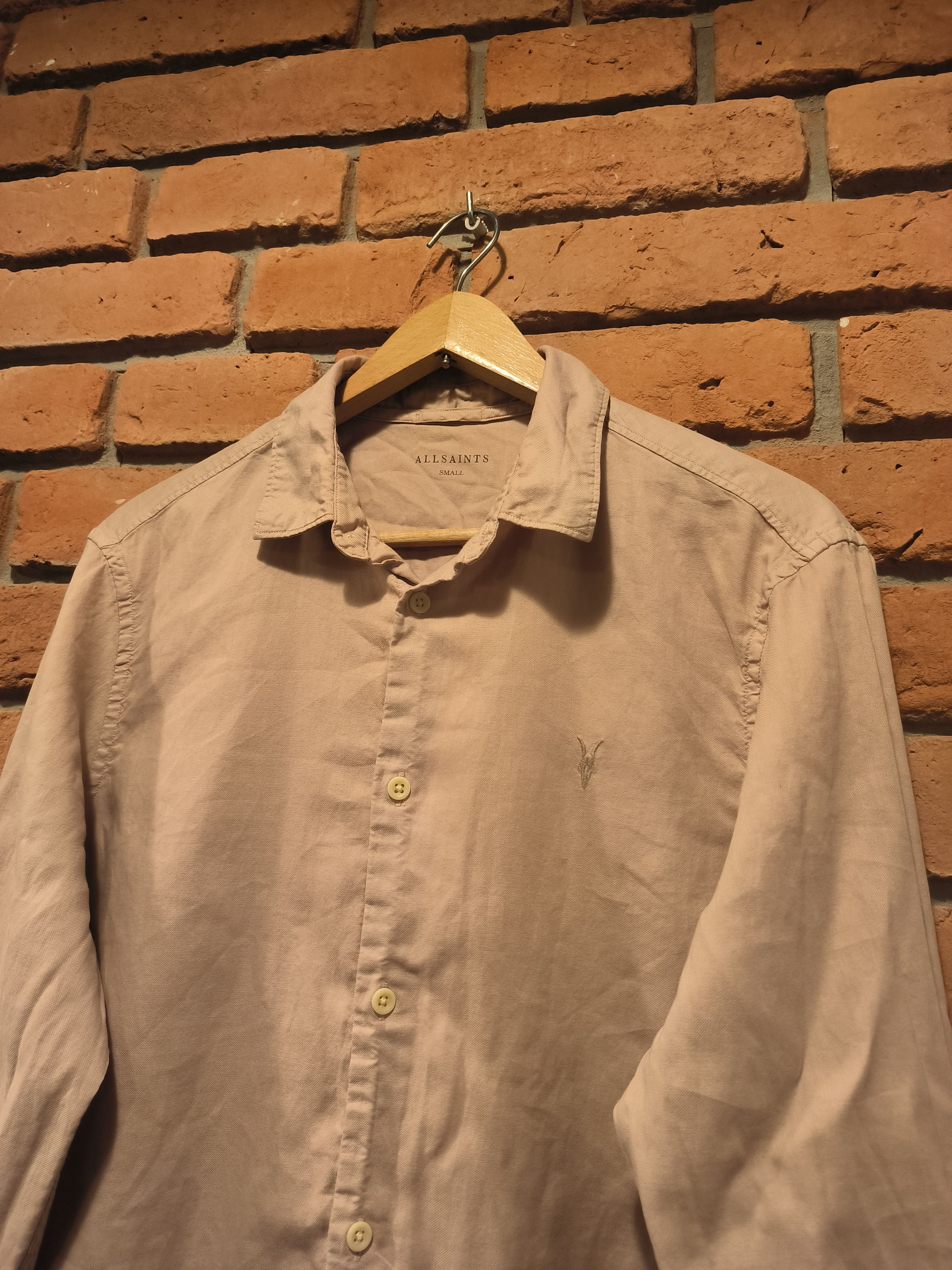 Allsaints Allsaints Shirt Long Sleeve Button-Up Logo Pink Size US S / EU 44-46 / 1 - 2 Thumbnail