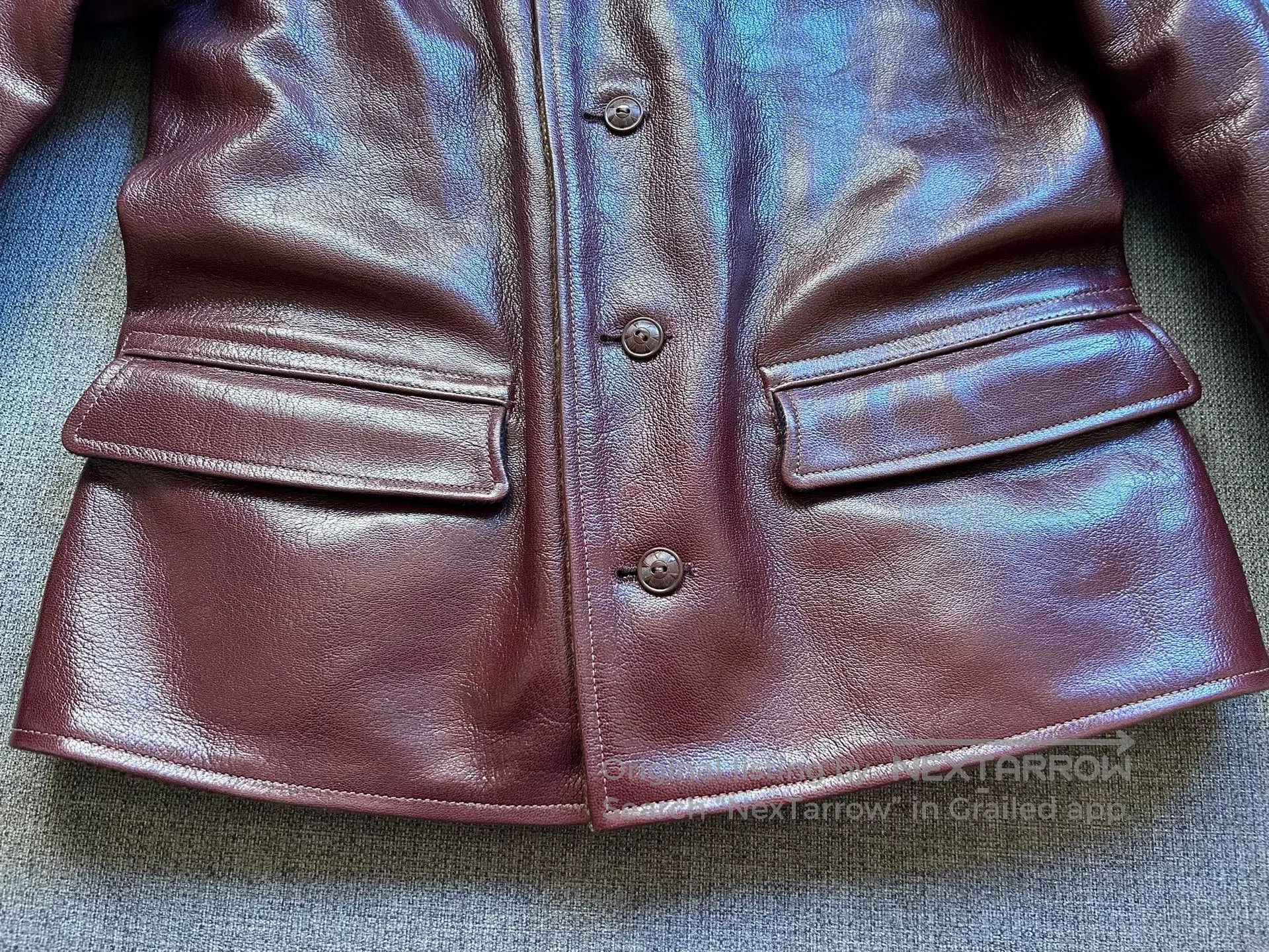 Freewheelers freewheelers leather jacket in burgundy. Size US S / EU 44-46 / 1 - 4 Thumbnail