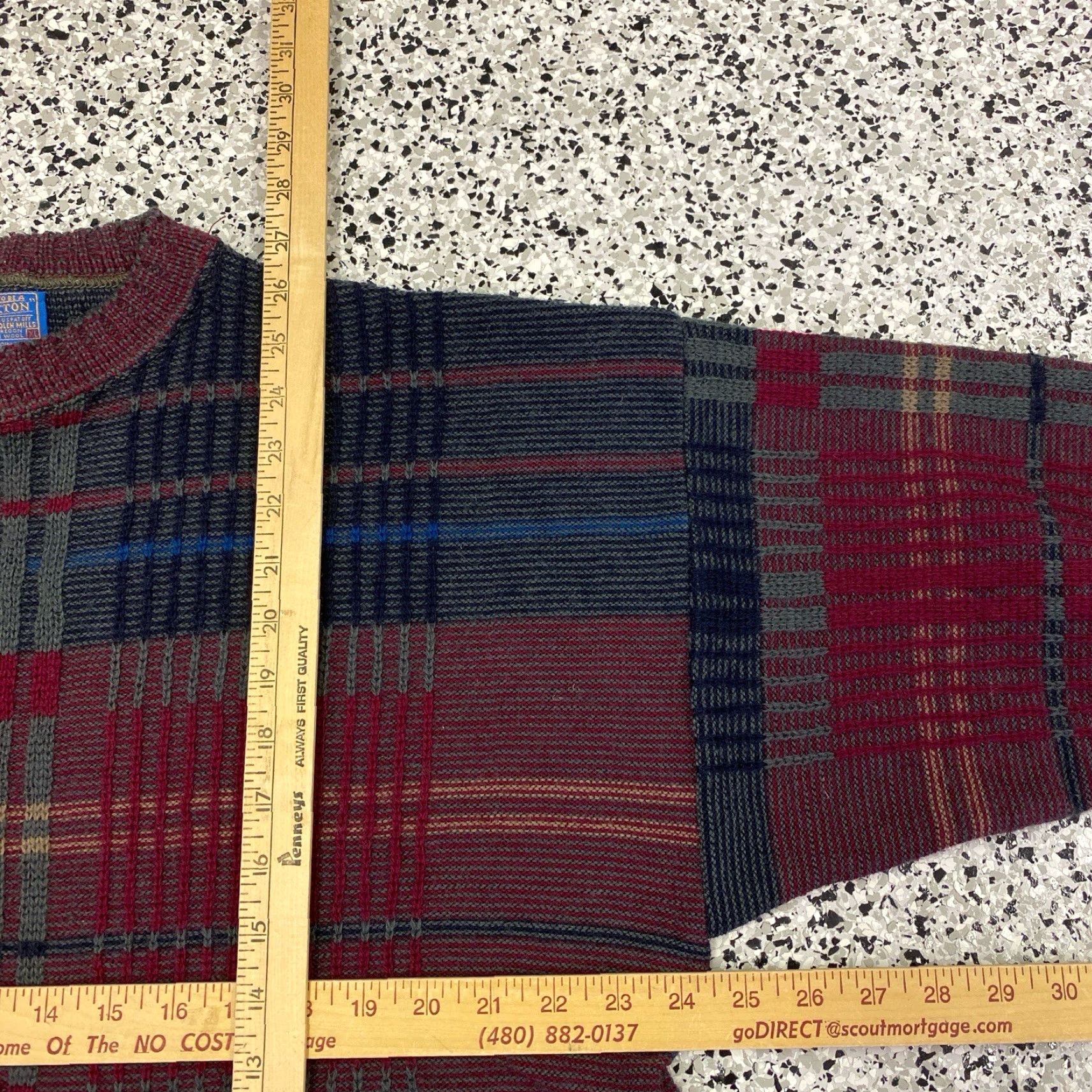 Pendleton Pendleton Men XL Pullover Sweater Crewneck Stripe Pattern Wool Multicolor Size US XL / EU 56 / 4 - 3 Thumbnail