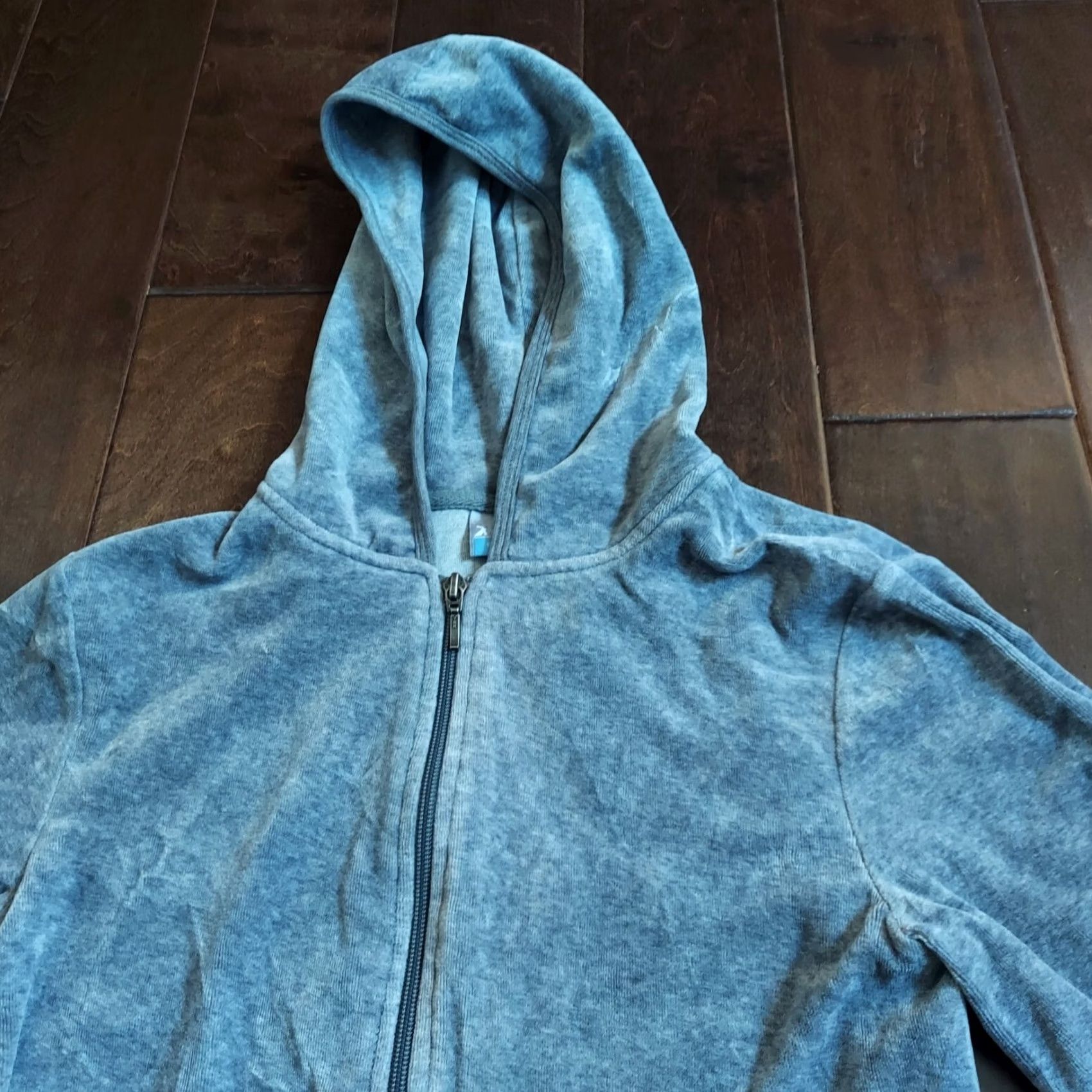 Tek Gear Tek Gear Women's Heather Gray Full Zip Hoodie S with Pockets - Gray, Cotton Polyester, Regular, Body Womens Size S / US 4 / IT 40 - 7 Thumbnail