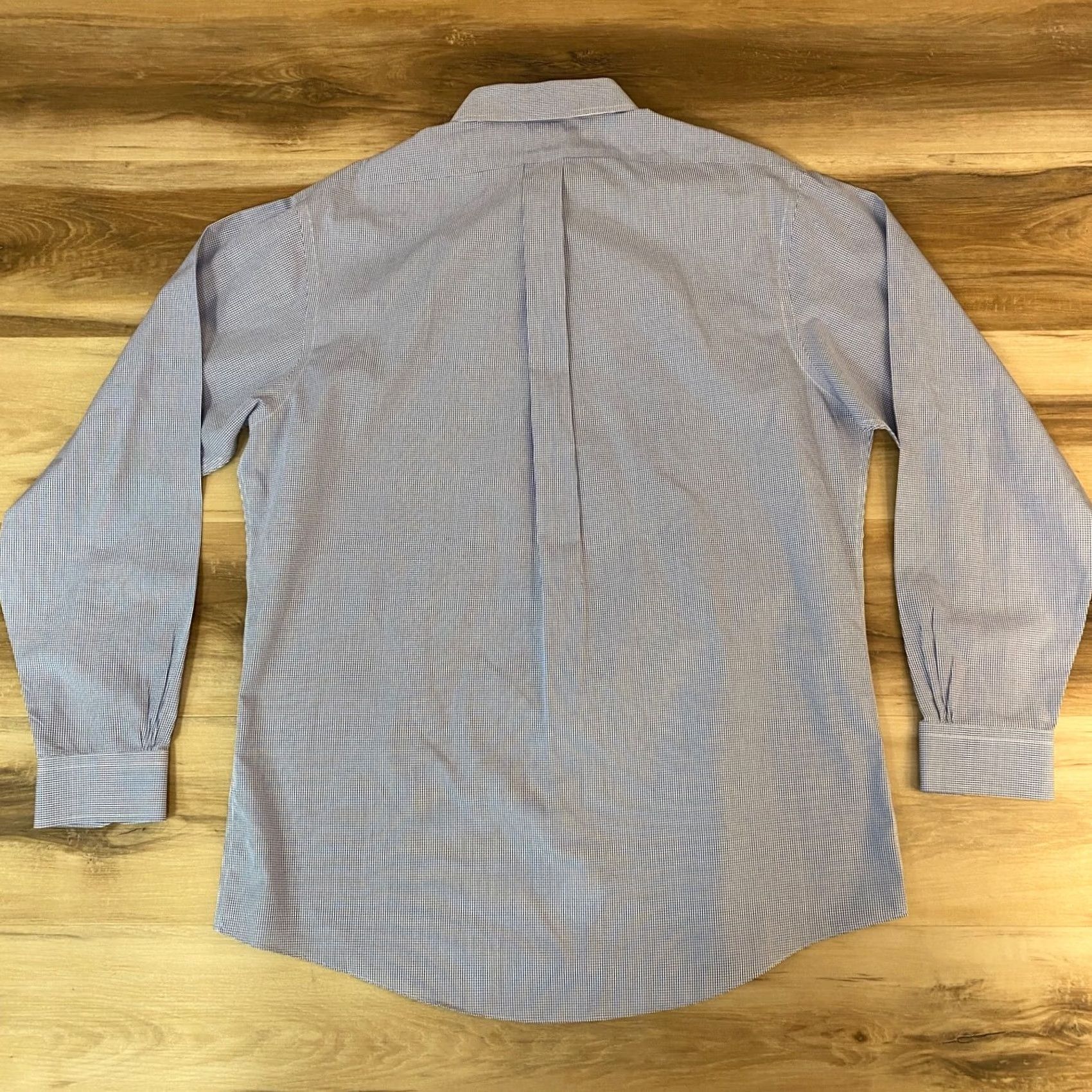 Brooks Brothers Brooks Brothers Shirt Slim 16.5 Blue Plaid Button-Down Mens Dress Shirt Size US XL / EU 56 / 4 - 8 Thumbnail