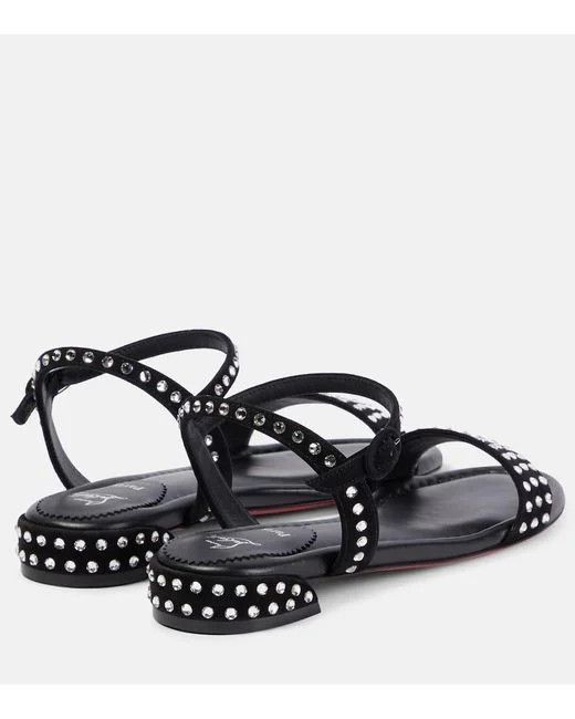Christian Louboutin o1w1db10325 Sandals in Black Size US 9 / IT 39 - 3 Thumbnail