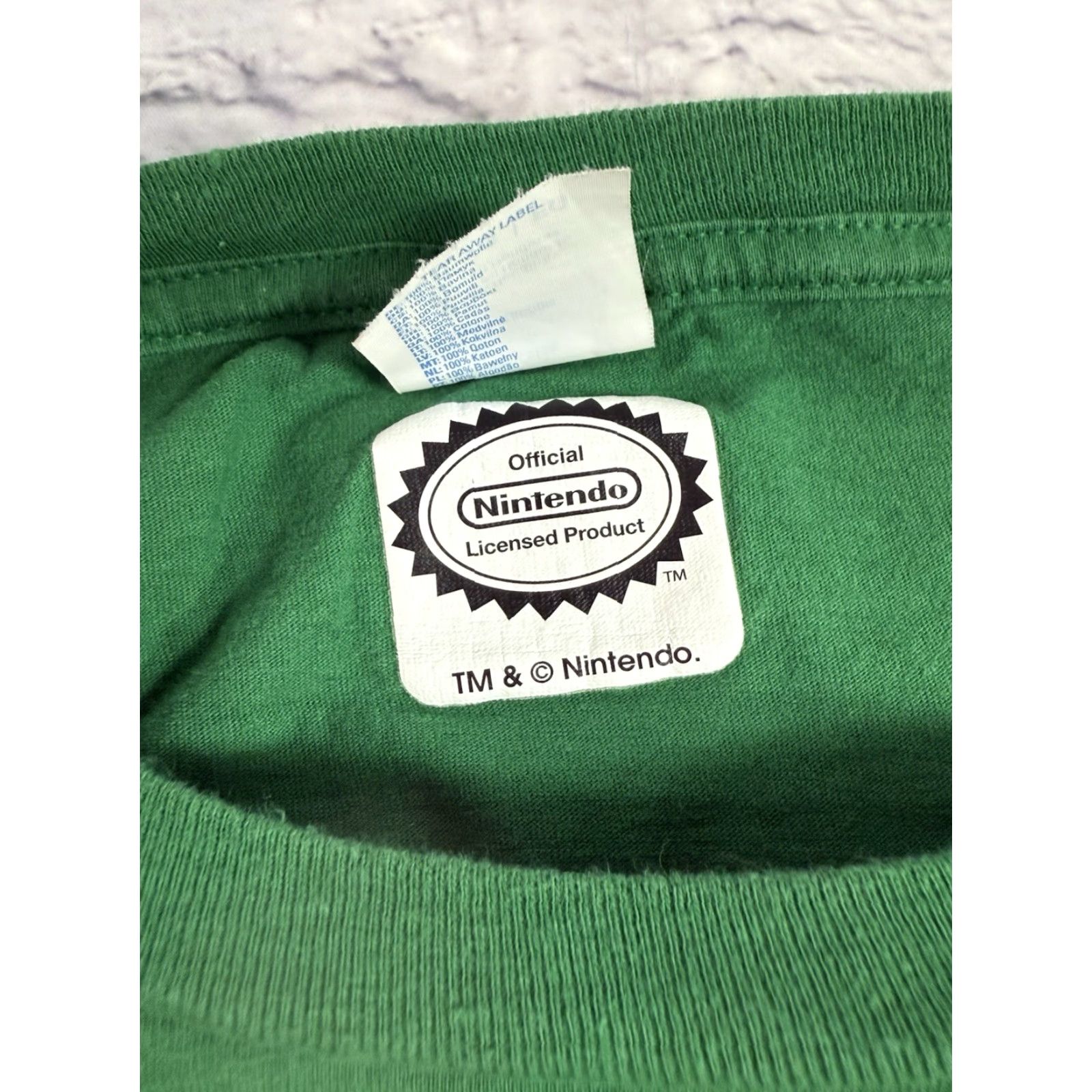 Nintendo Super Mario Bros Since 85’ T-Shirt Men’s XL Green Nintendo Official EUC Size US XL / EU 56 / 4 - 4 Thumbnail