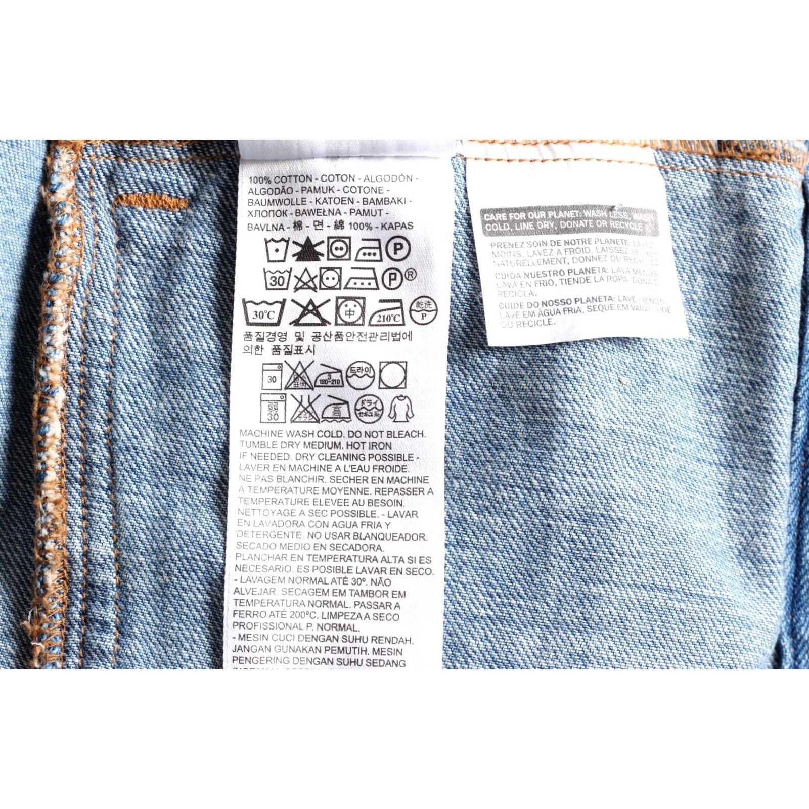 Levi's LEVI’S Authentic Trucker Jacket Women Size L Light Wash Denim MJ4162 Size L / US 10 / IT 46 - 6 Thumbnail