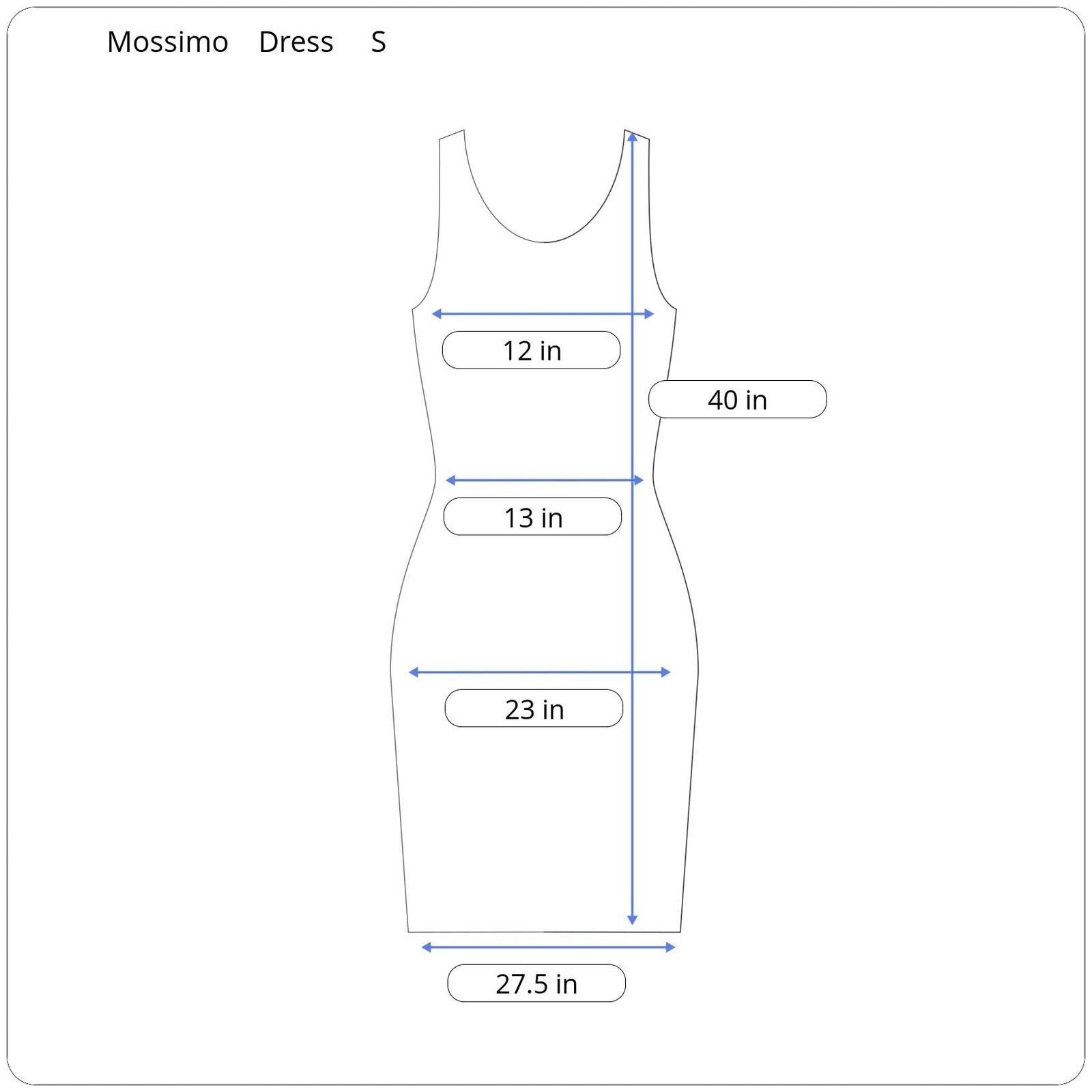 Mossimo Mossimo Sleeveless Knee Length Dress Women's Size Small Size S / US 4 / IT 40 - 5 Thumbnail