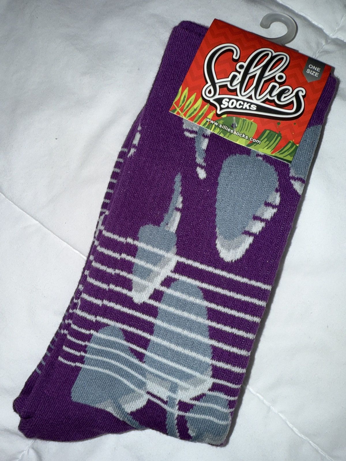Other 2 pair of SILLIES SOCKS! “Shroom-a-Delic” design, crew, NEW! Size ONE SIZE - 5 Thumbnail