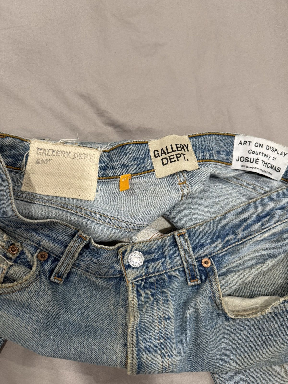 Gallery Dept. GALLERY DEPT. La Flare Deconstructed Levi's Jeans Size US 31 - 4 Thumbnail