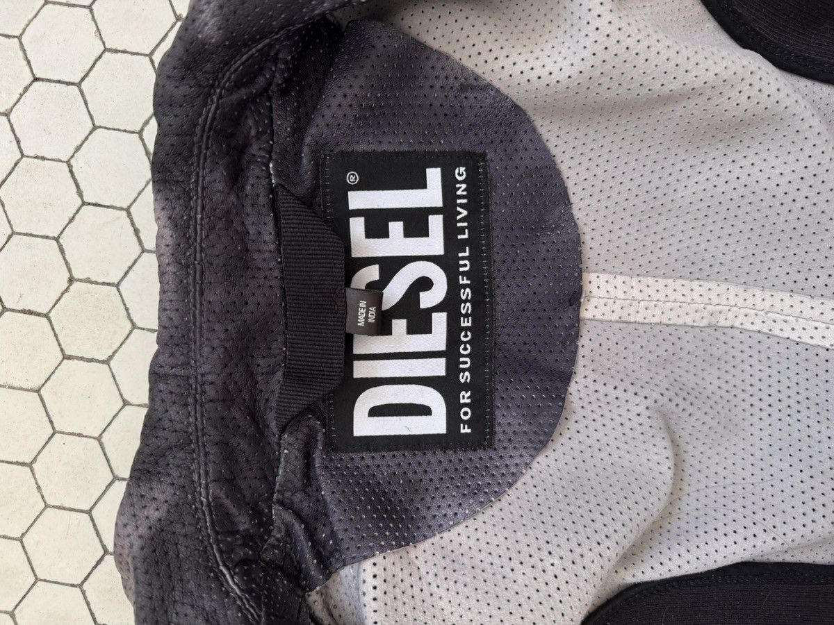 Diesel Panelled perforated-leather jacket Size XS / US 0-2 / IT 36-38 - 6 Thumbnail