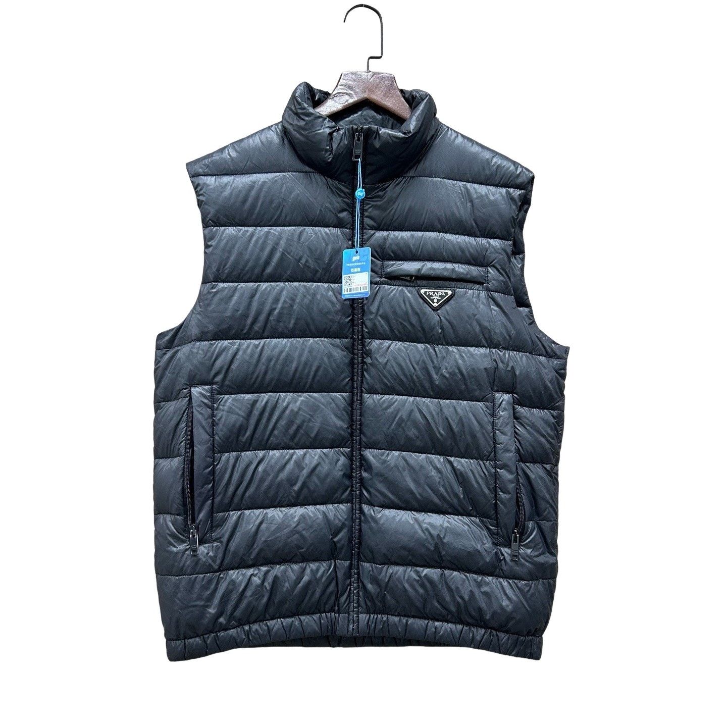 Prada Prada Down Vest Wmns Gilet Black Size 42 Art.280422 Hooded