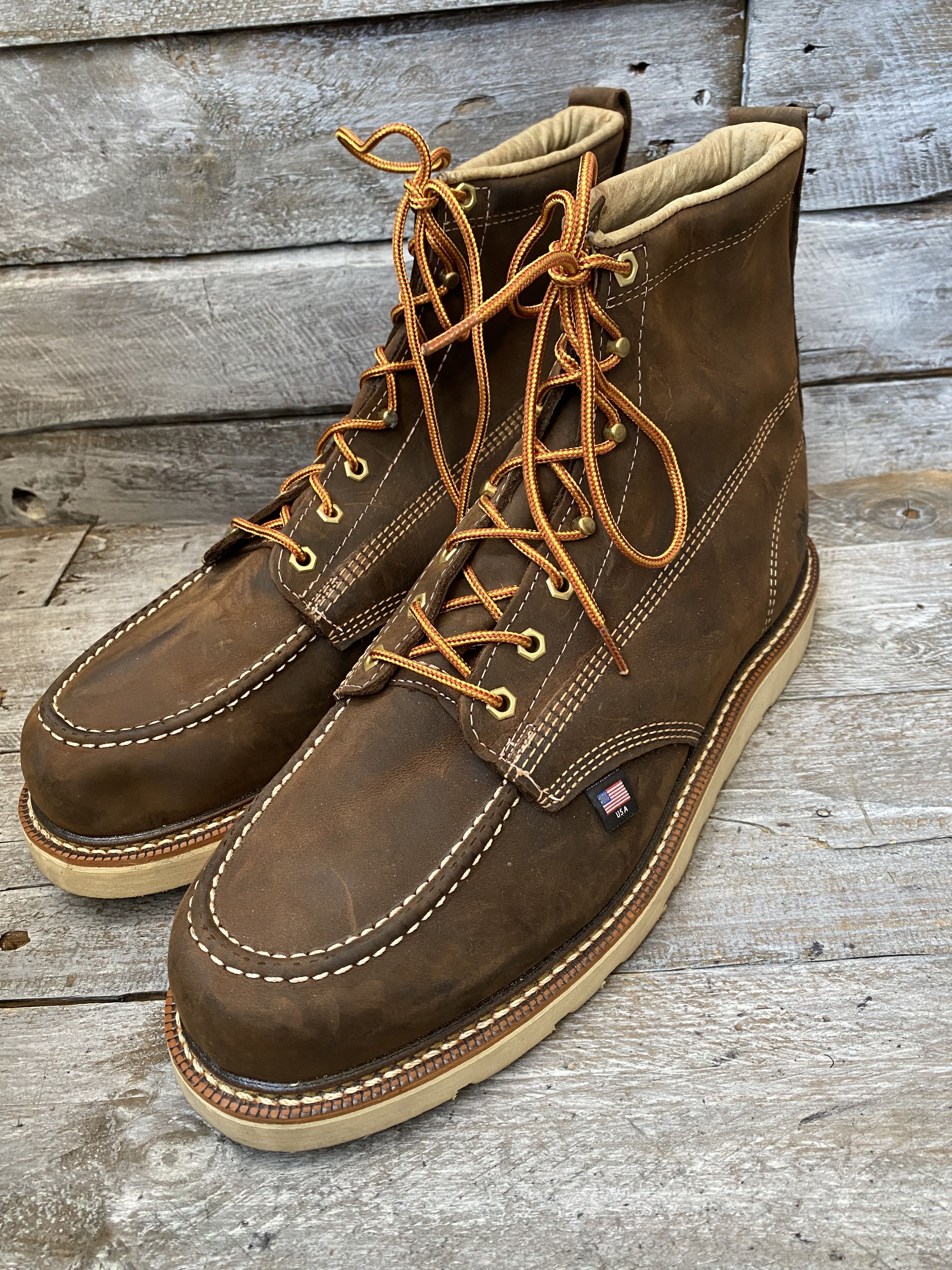 Thorogood Thorogood dark brown work boots soft toe Size US 14 / EU 47 - 1 Thumbnail
