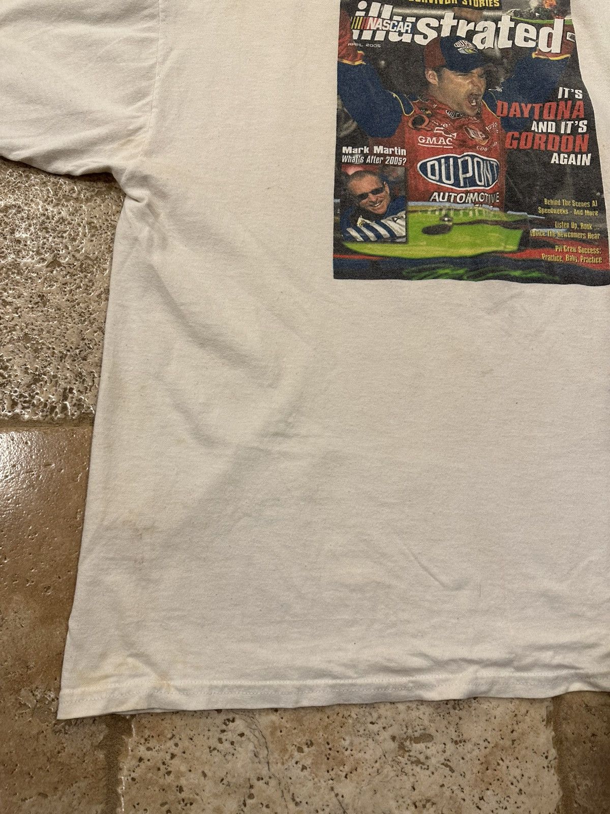 NASCAR Vintage Jeff Gordan Nascar Sports Illustrated White T-Shirt Size US XL / EU 56 / 4 - 8 Thumbnail