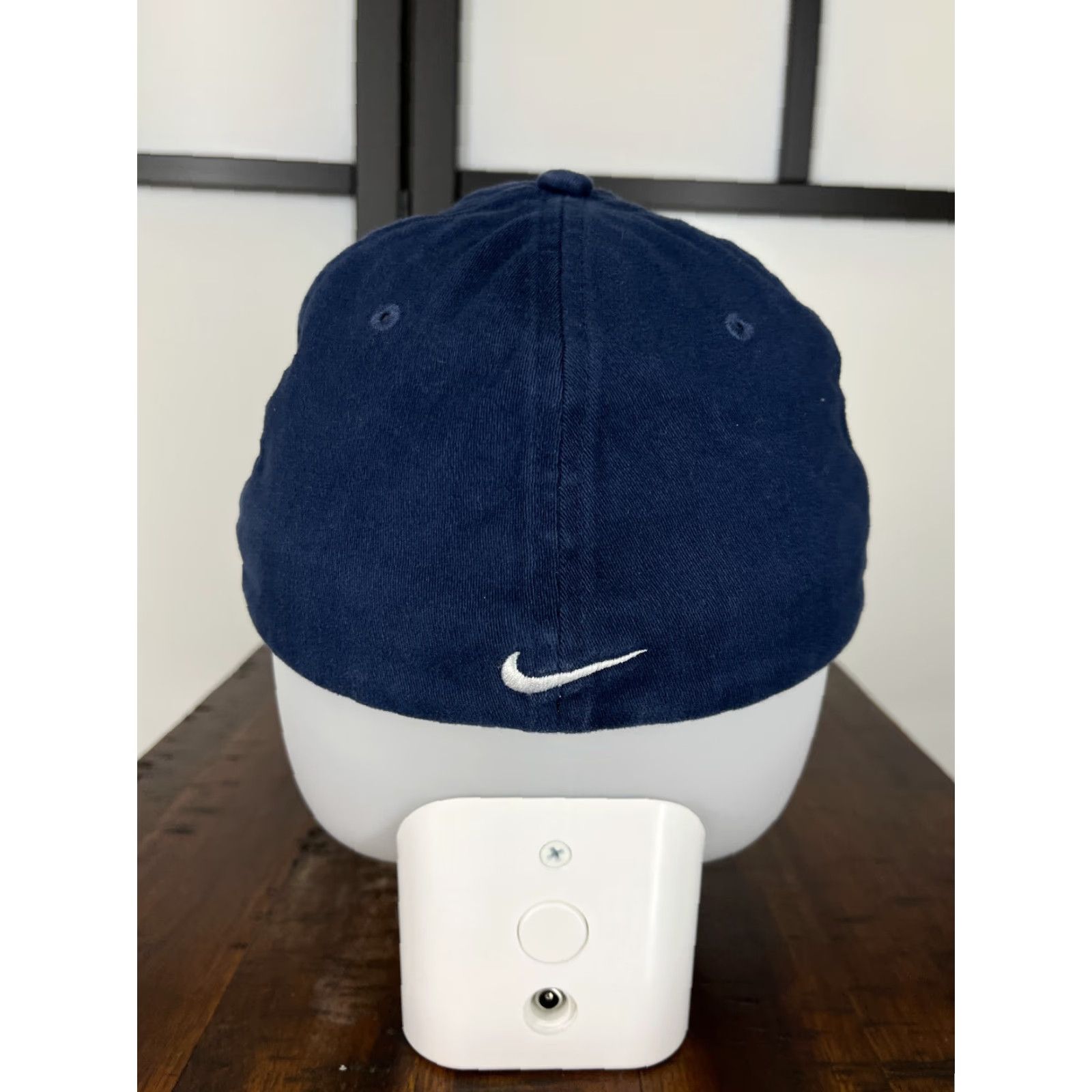 Nike Nike Hat Cap Fitted Adult One Size Blue Swoosh Stretch Golf Golfer Cotton Blend Size ONE SIZE - 6 Thumbnail