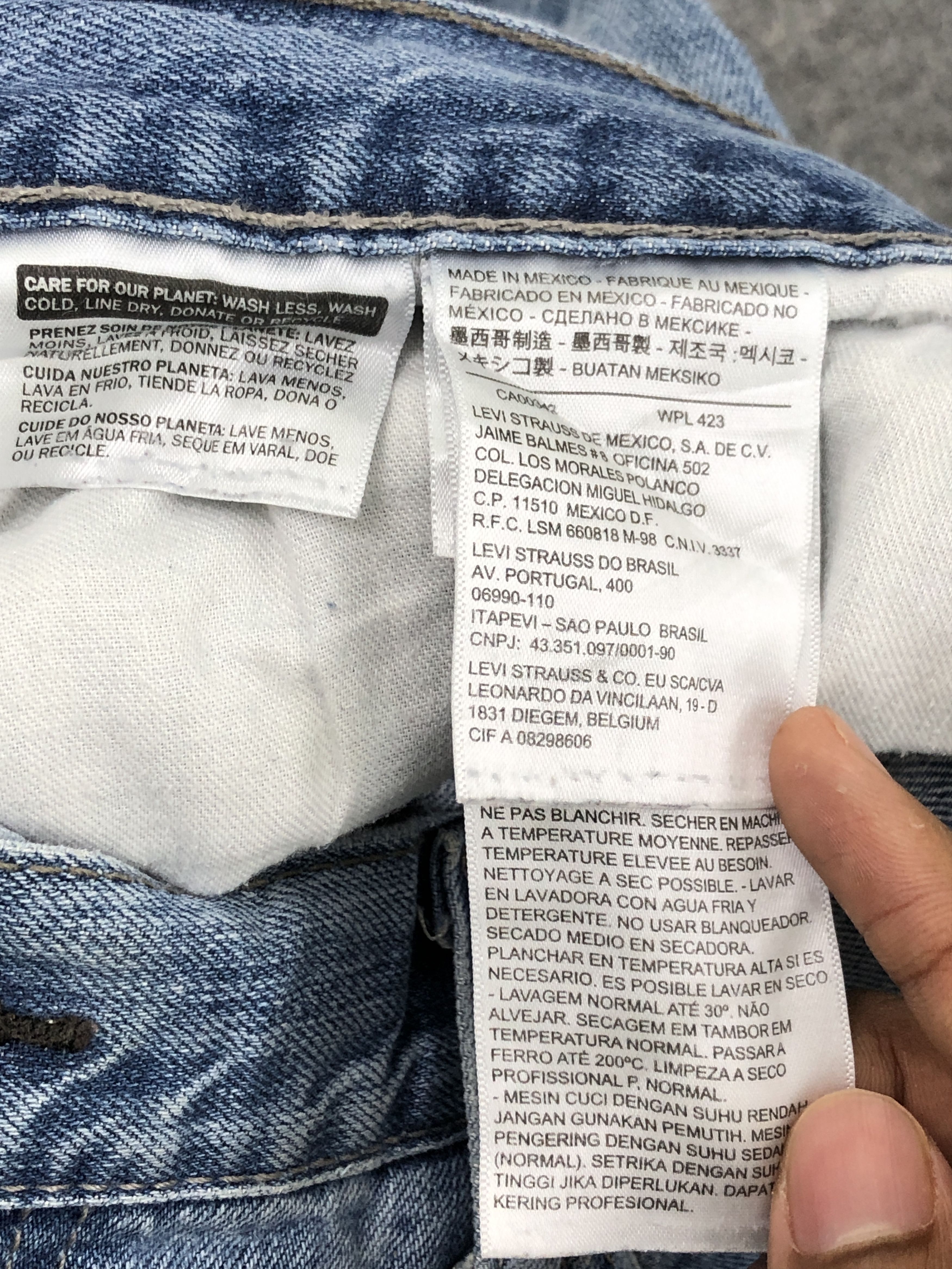 Levi's Vintage Levis 514 Light Wash Jeans DP2300 Size US 38 / EU 54 - 7 Thumbnail