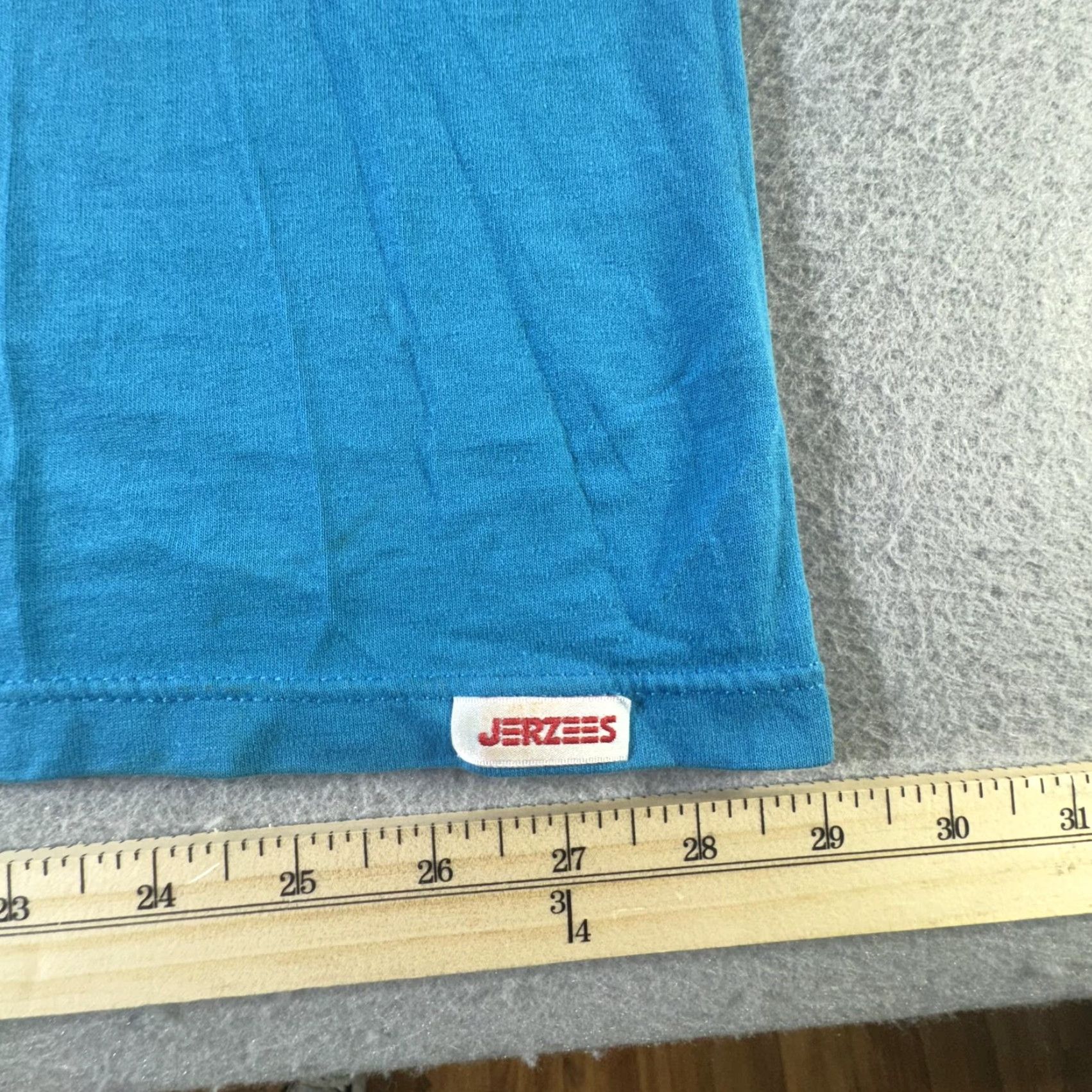 Jerzees VINTAGE Jerzees Tank Top Mens L Blue 50/50 Made USA Gym Muscle Shirt 80s 90s Size US L / EU 52-54 / 3 - 6 Thumbnail