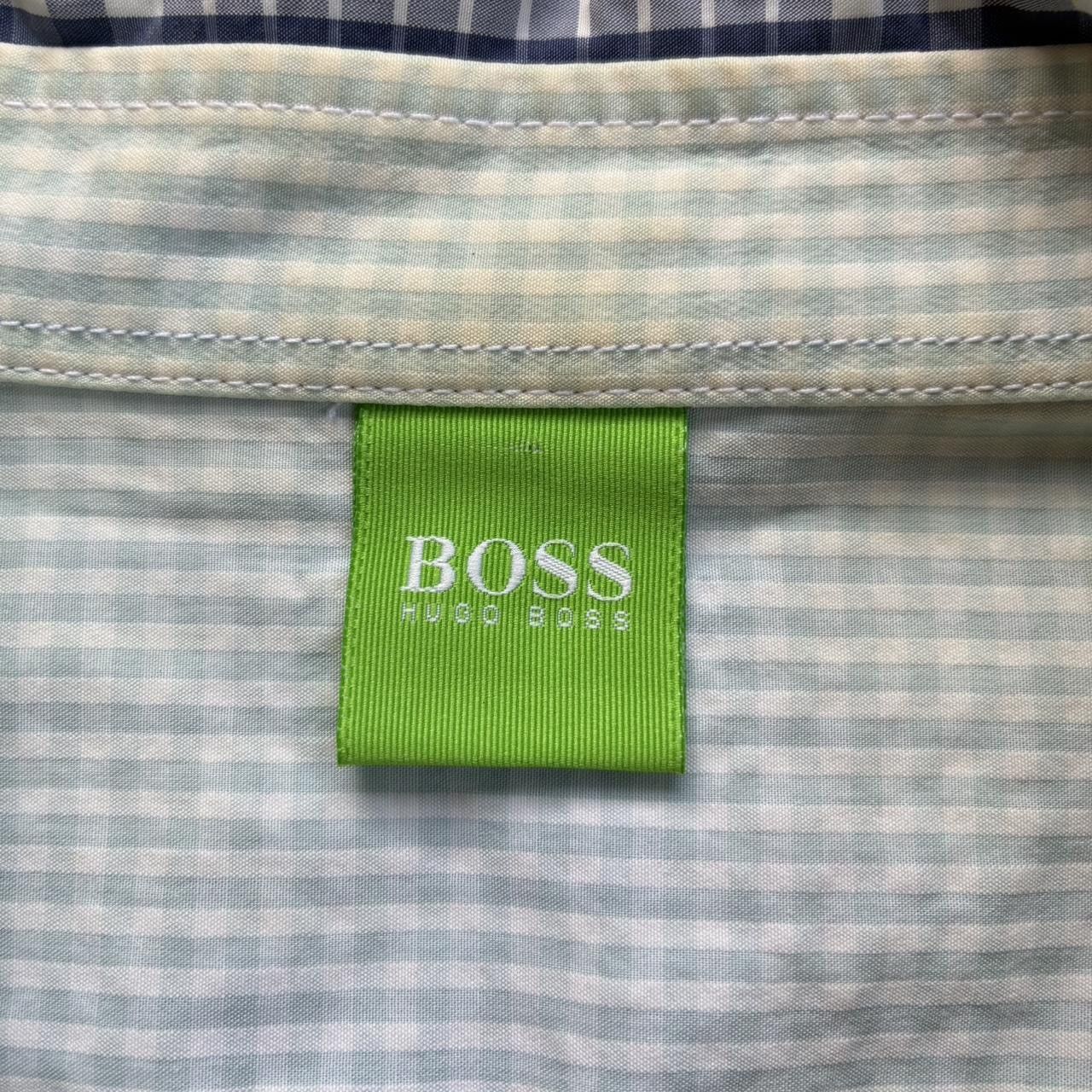 Hugo Boss Hugo Boss green label check pattern button up shirt Size US XL / EU 56 / 4 - 2 Thumbnail