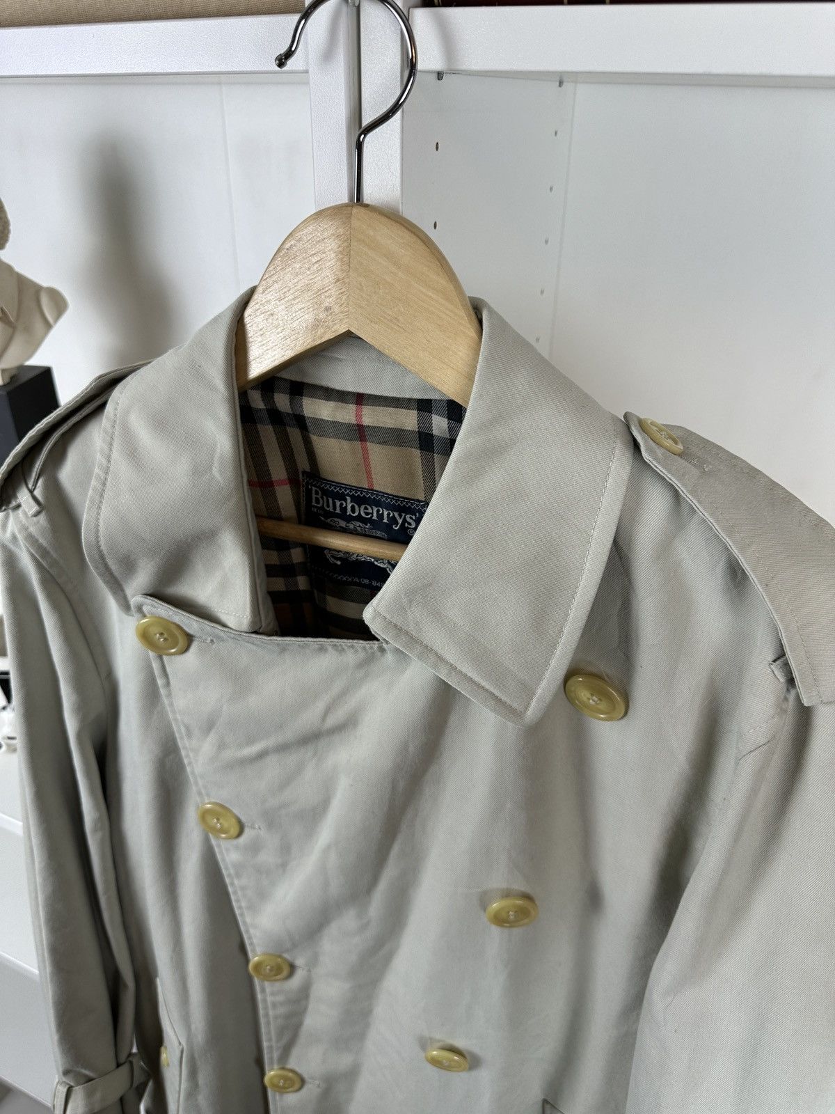 Burberry Prorsum Vintage Burberry nova check trench coat Size US XL / EU 56 / 4 - 5 Thumbnail