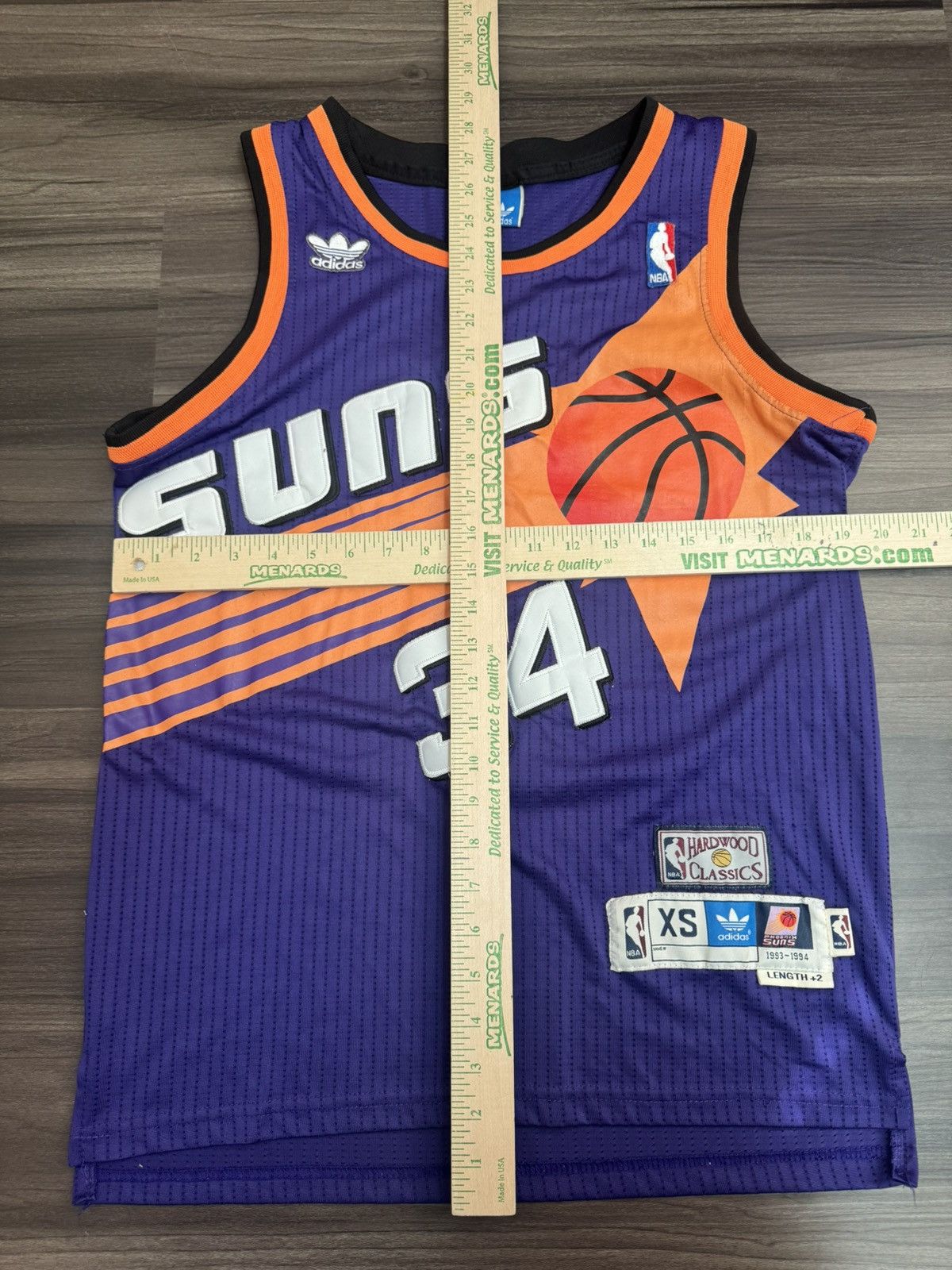 Adidas Hardwood Classics Phoenix Suns Charles Barkley 32 NBA Jersey Size US XS / EU 42 / 0 - 5 Thumbnail