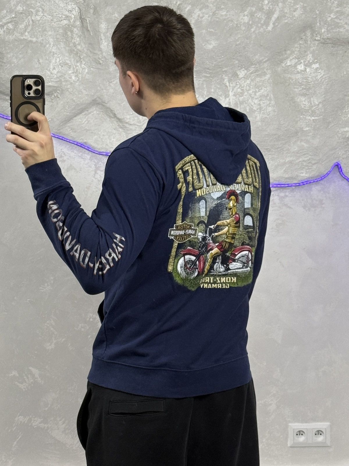 Harley Davidson Harley davidson zip up hoodie flames type 2017 germany Size US L / EU 52-54 / 3 - 1 Thumbnail