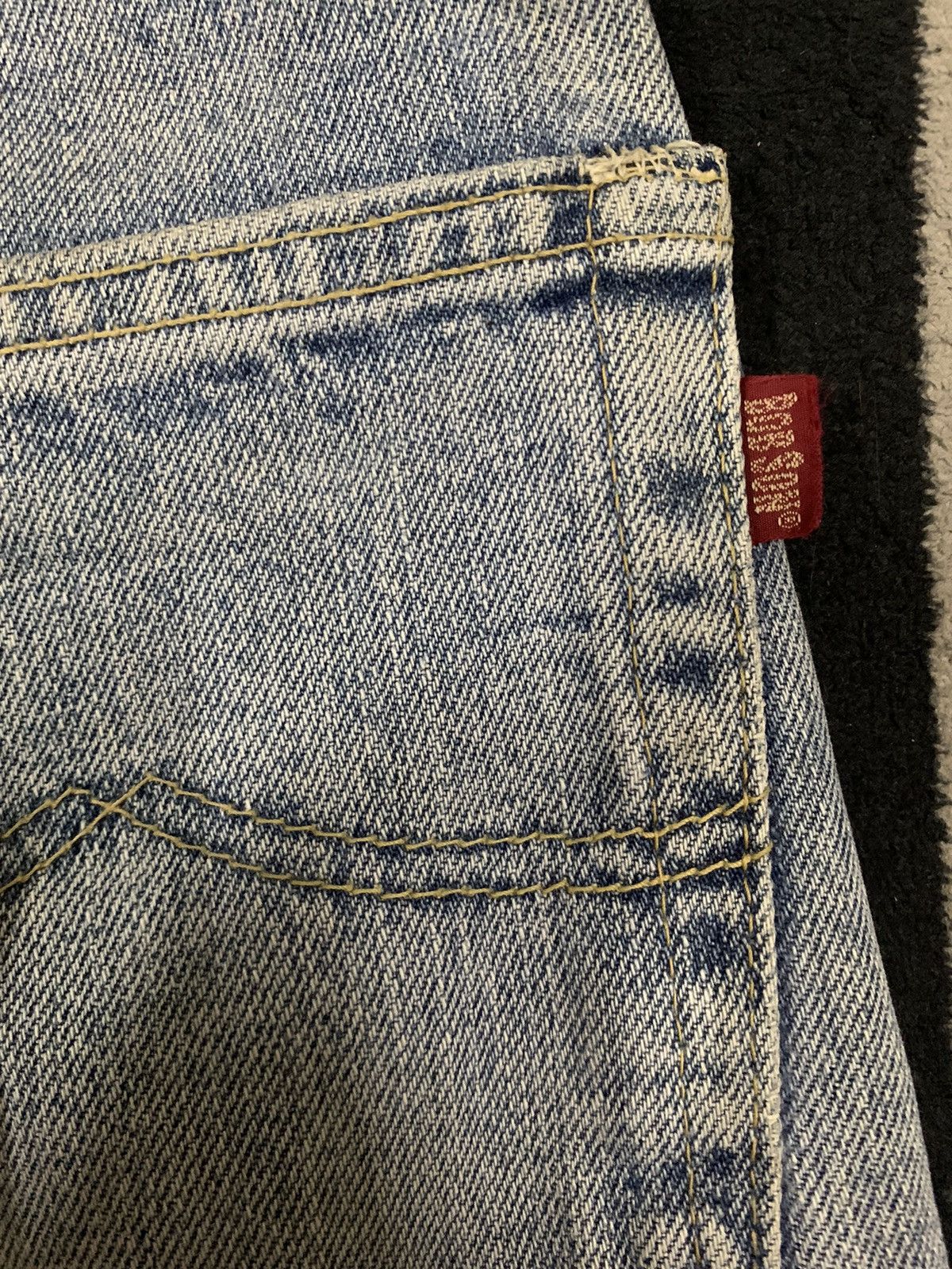 Japanese Brand Vintage 90s Bobson Selvedge Button Fly Loose Straight Jeans Size US 29 - 15 Thumbnail