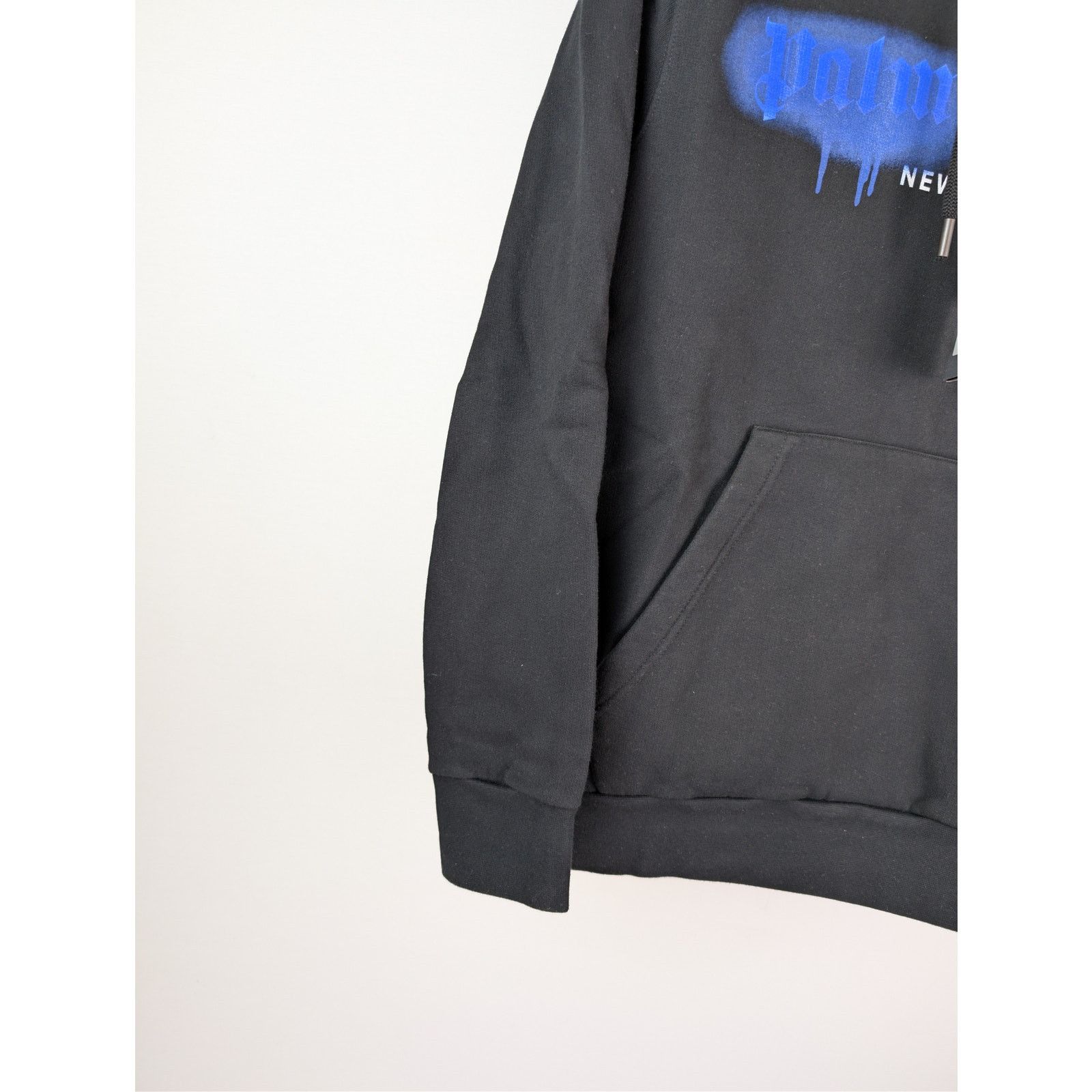 Palm Angels o1rshd1 New York Sprayed Logo Hoodie in Black / Blue Size US S / EU 44-46 / 1 - 5 Thumbnail