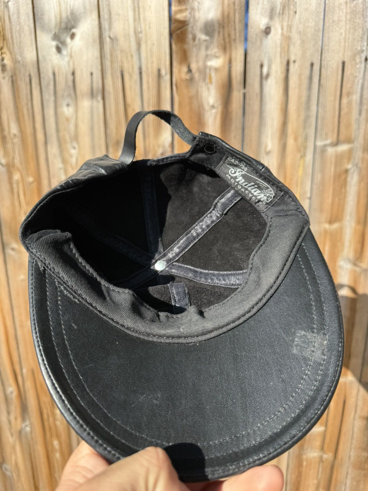 Indian Motorcycle Vintage Indian Motorcycles Hat Strapback Black Leather Size ONE SIZE - 6 Thumbnail