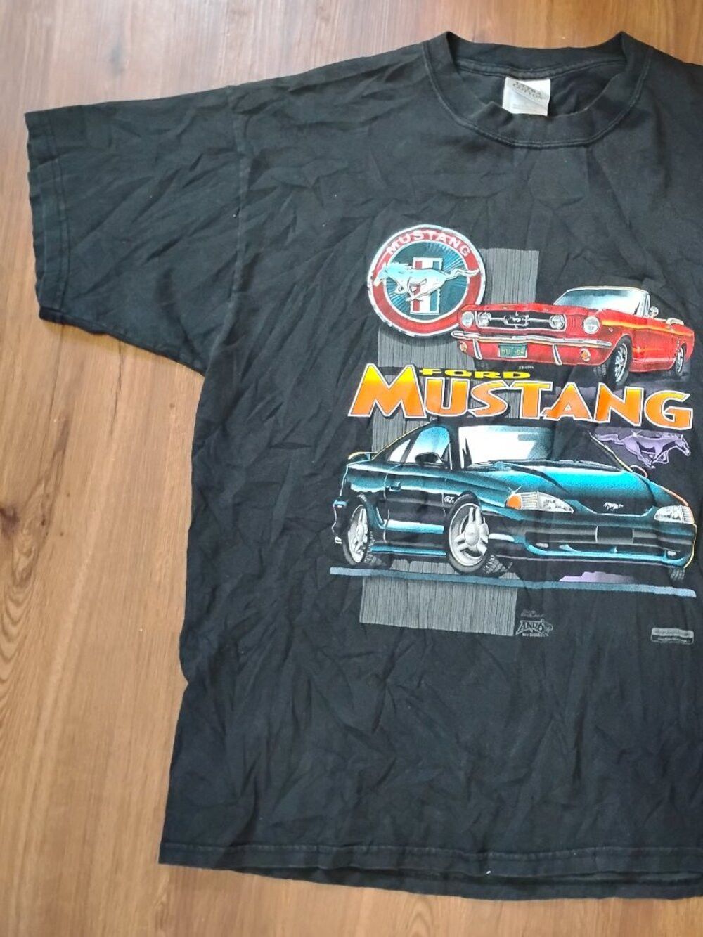 Gildan Vintage Y2K Ford Mustang Dave England T-Shirt Size US L / EU 52-54 / 3 - 2 Thumbnail