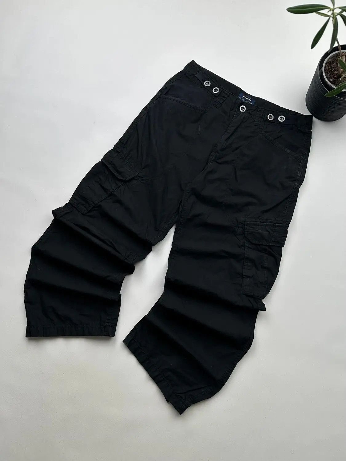 image of Avant Garde x Polo Ralph Lauren Polo Ralph Laurent Cargo Pants in Black, Men's (Size 30)