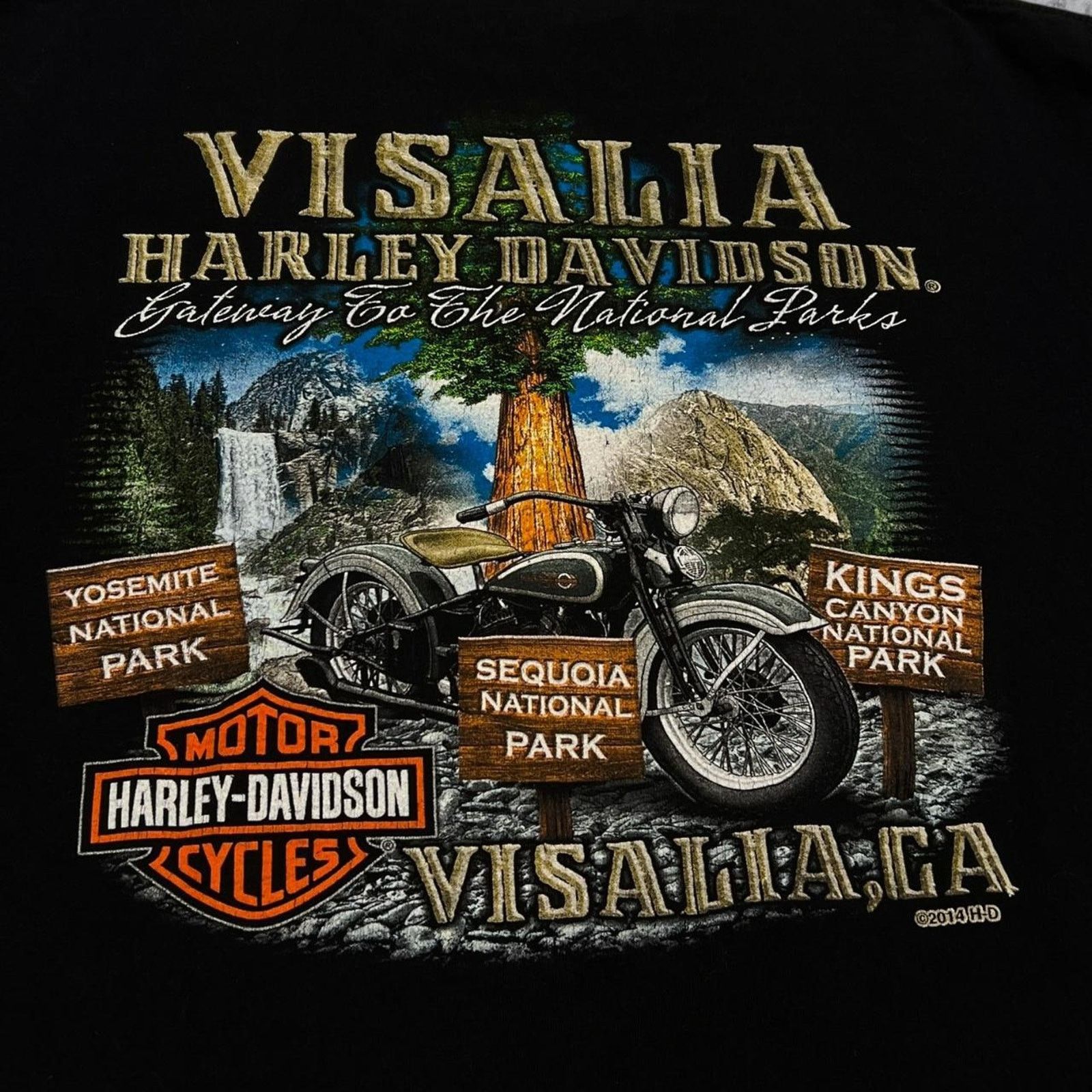 Harley Davidson Harley-Davidson Black Graphic T-Shirt of Woman Motorcycle Size US L / EU 52-54 / 3 - 4 Thumbnail