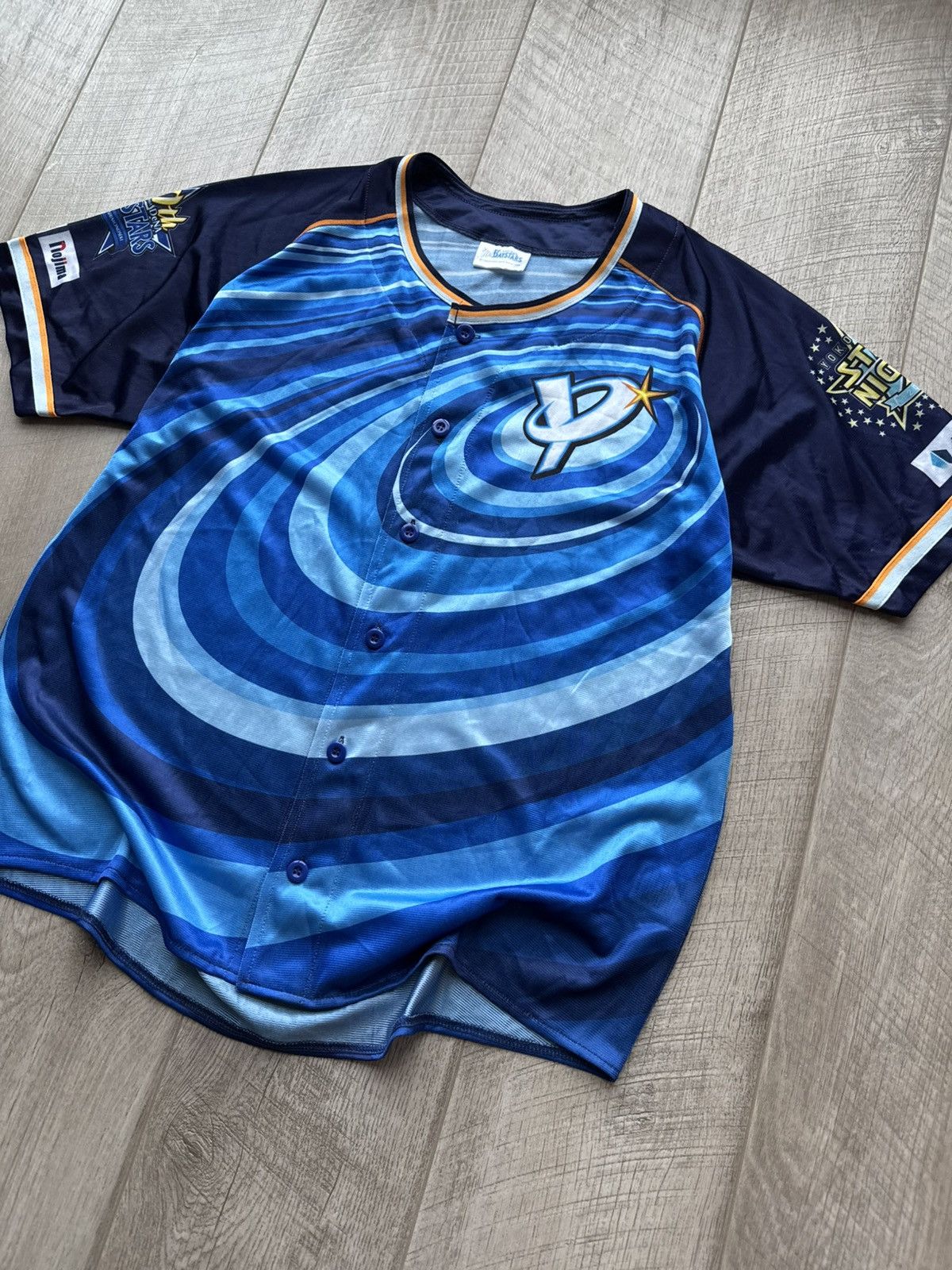Japanese Brand NPB Japan Yokohama DeNA BayStars Jersey Star Night 2019 Size US L / EU 52-54 / 3 - 2 Thumbnail