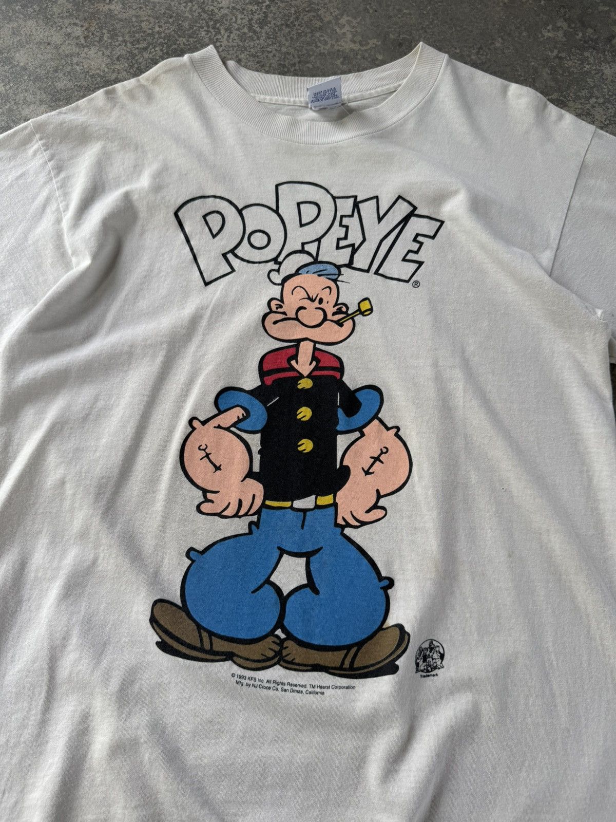 Cartoon Network × Vintage Vintage 90’s Popeye mirror print Tee Size US L / EU 52-54 / 3 - 2 Thumbnail