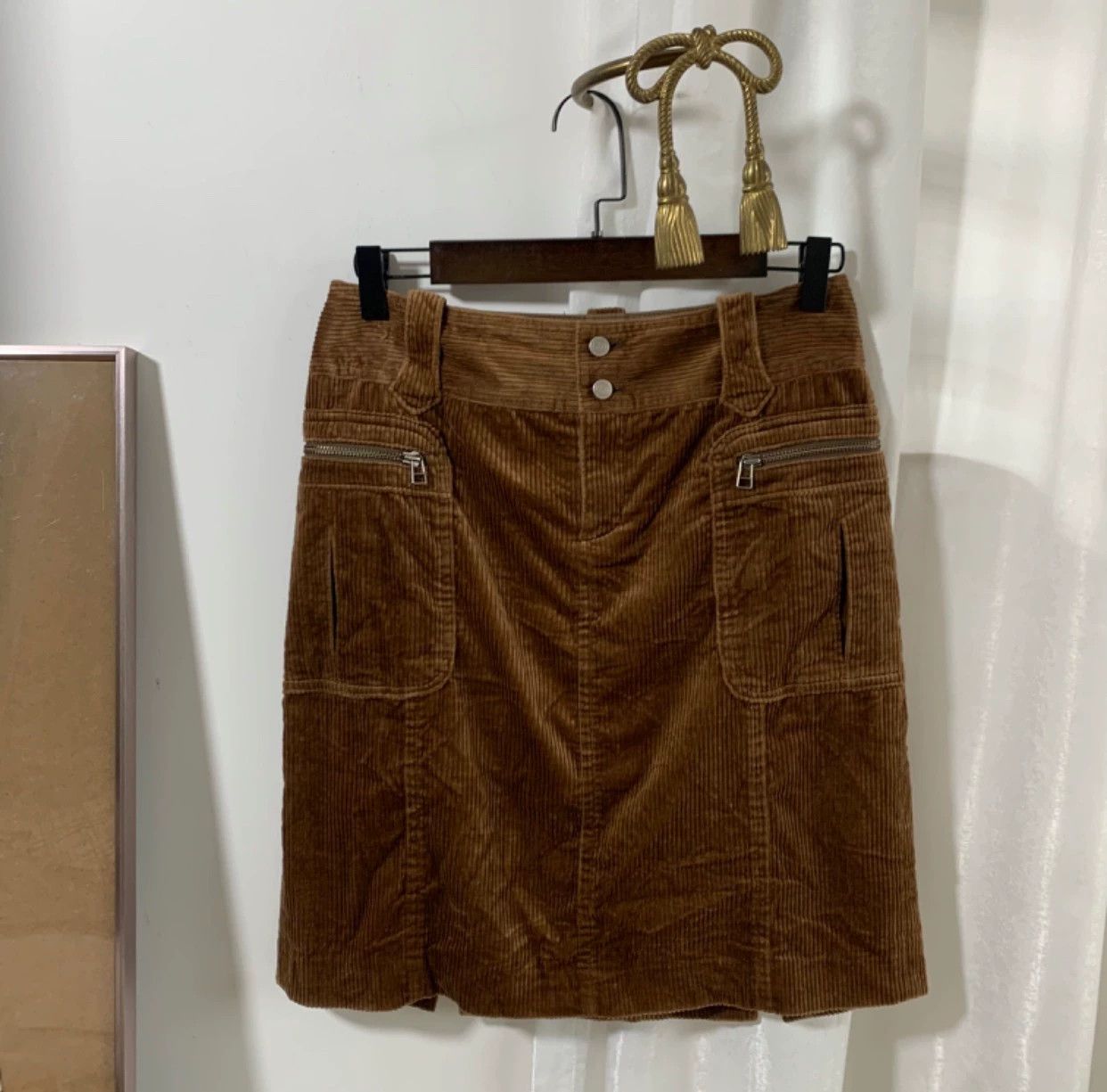 Burberry Burberry Corduroy Mini Skirt - dmc Size US 28 / EU 44 - 1 Thumbnail
