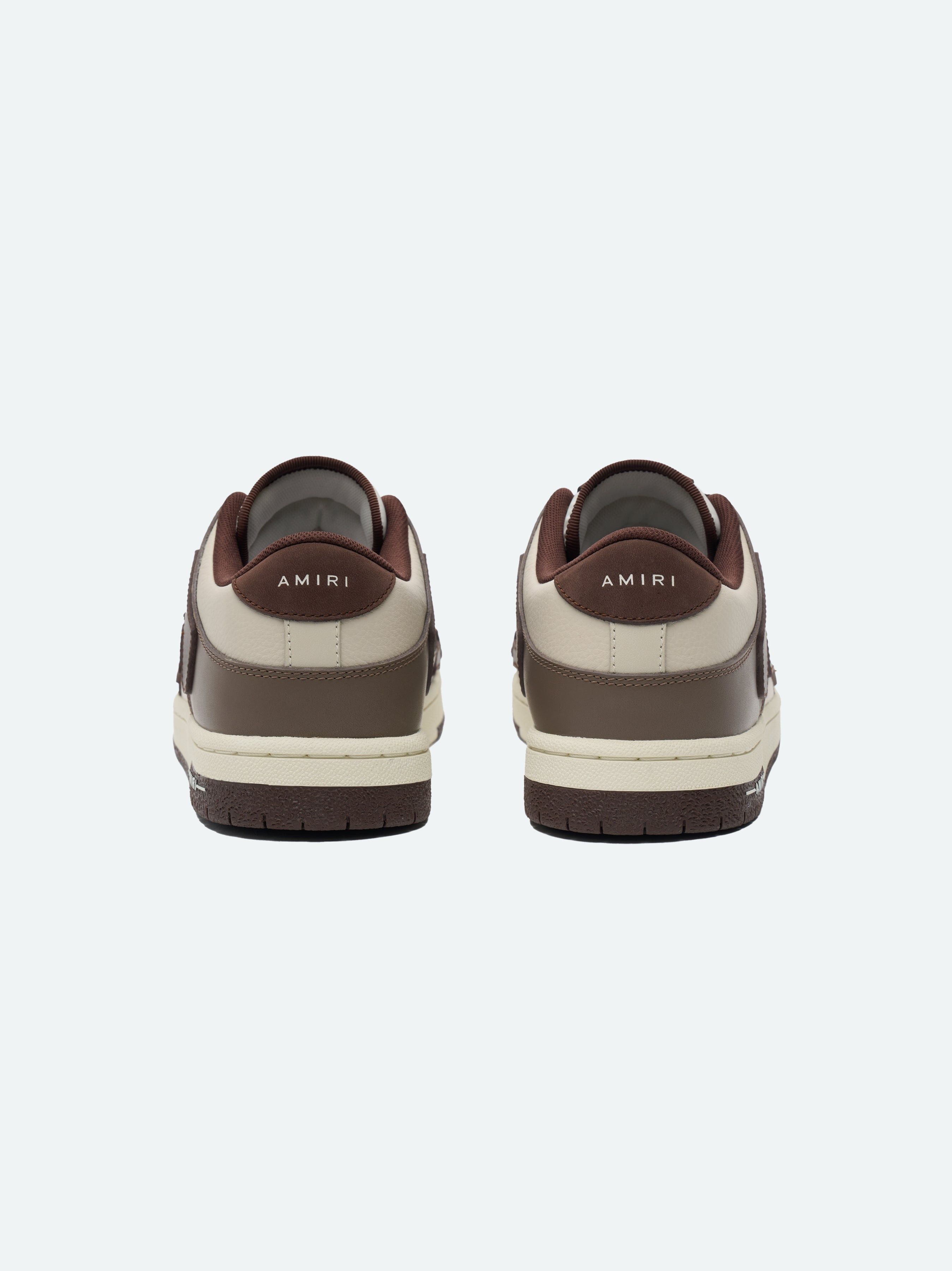 Amiri oc11z0325 Skelton Low Top Sneakers in Brown/Sea Salt Size US 8 / EU 41 - 4 Thumbnail