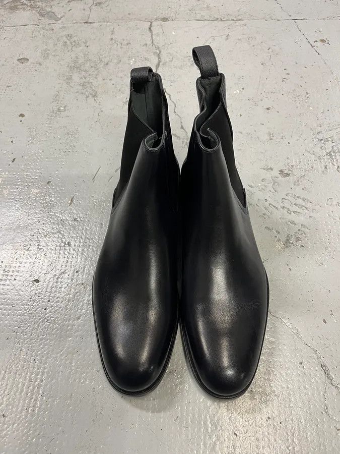Lanvin Lanvin Navy Leather Chelsea Ankle Boots Size US 10.5 / EU 43-44 - 5 Thumbnail