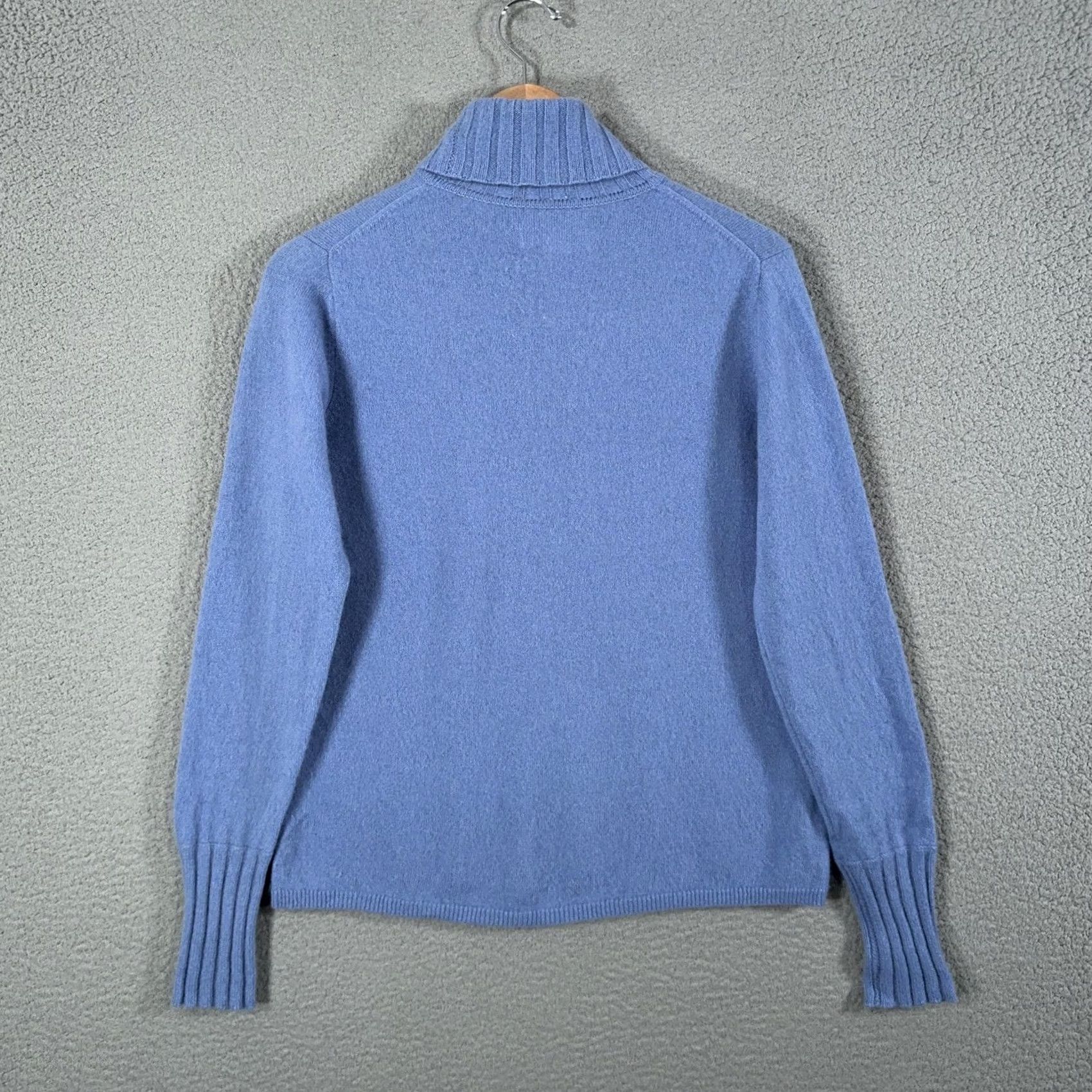 Vintage VINTAGE Geneva Sweater Womens L Blue 100% Cashmere Slim Turtleneck Raglan Pullover Knit Shirt Mens? Size L / US 10 / IT 46 - 5 Thumbnail